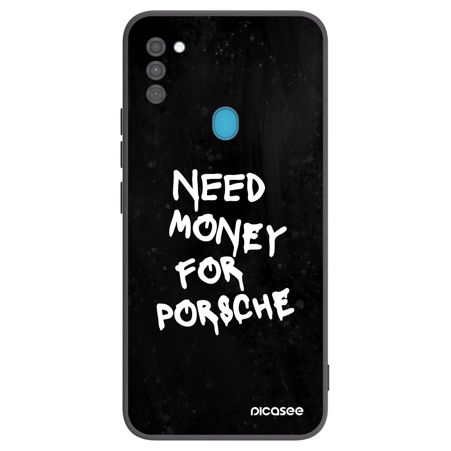 Picasee silikonowe czarne etui na Samsung Galaxy M11 - Black Dollar
