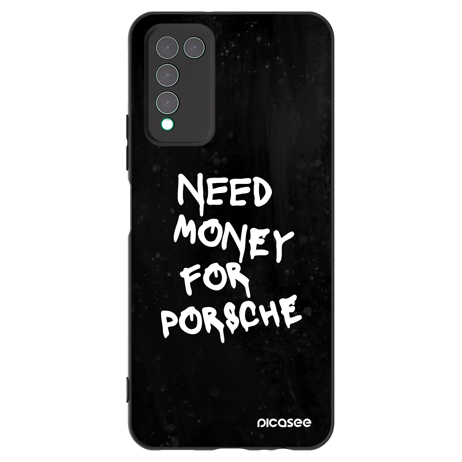 Picasee silikonowe czarne etui na Honor 10X Lite - Black Dollar