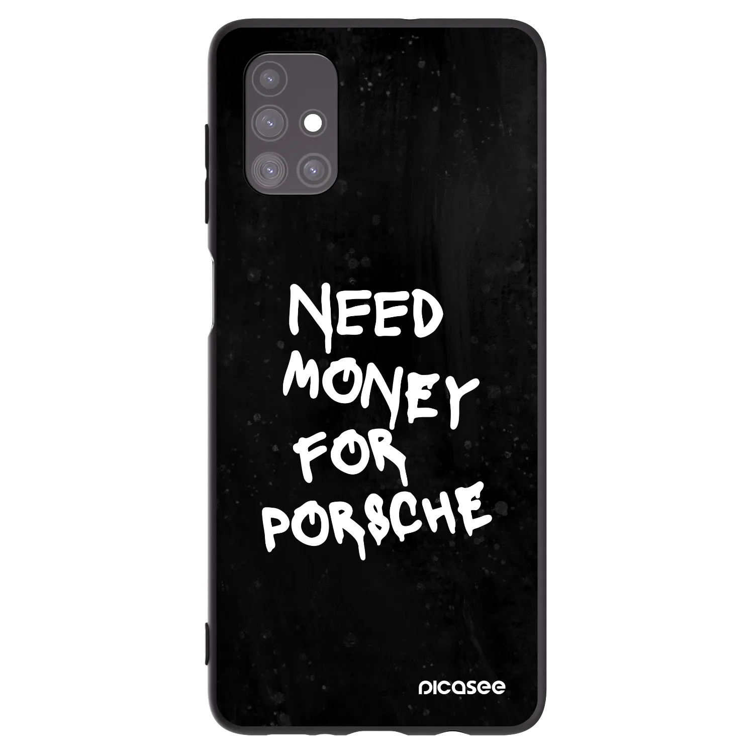 Picasee silikonowe czarne etui na Samsung Galaxy M51 M515F - Black Dollar