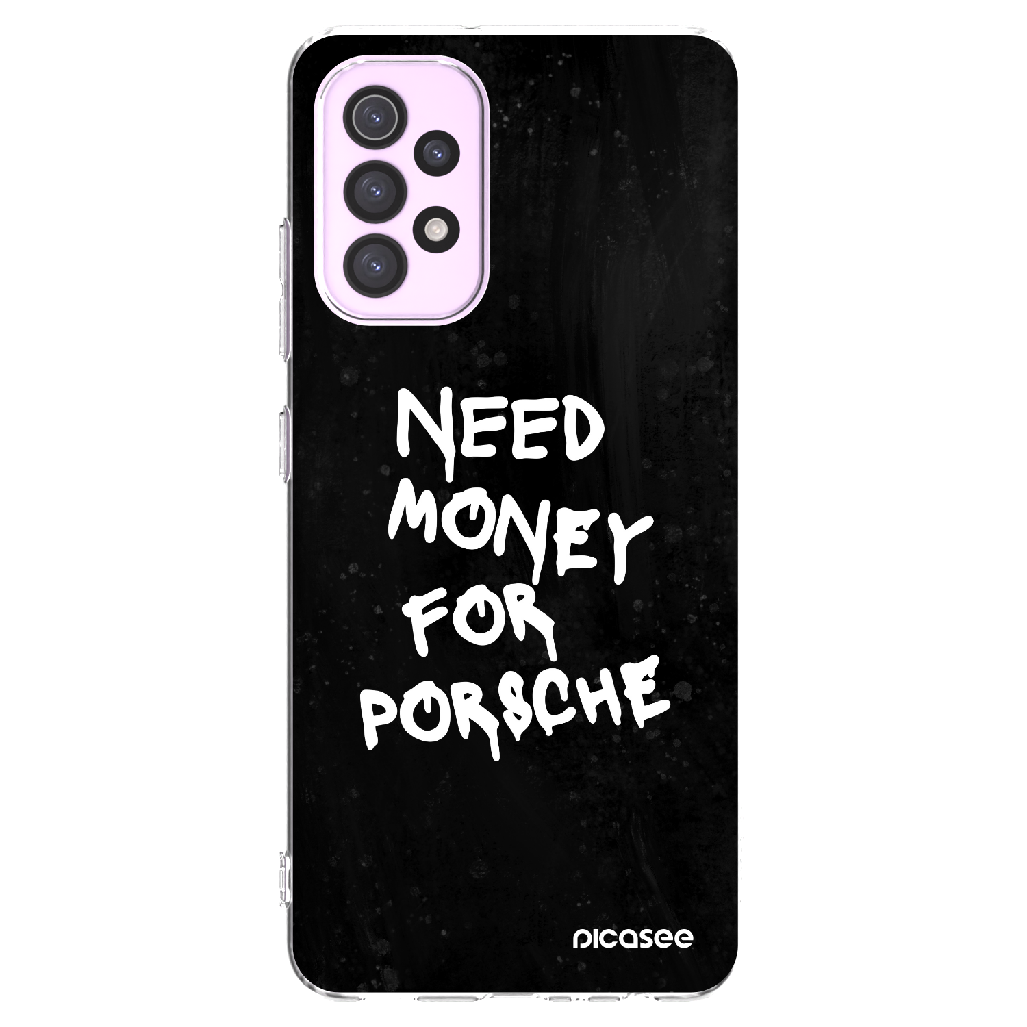 Picasee silikonowe przeźroczyste etui na Samsung Galaxy A32 5G A326B - Black Dollar
