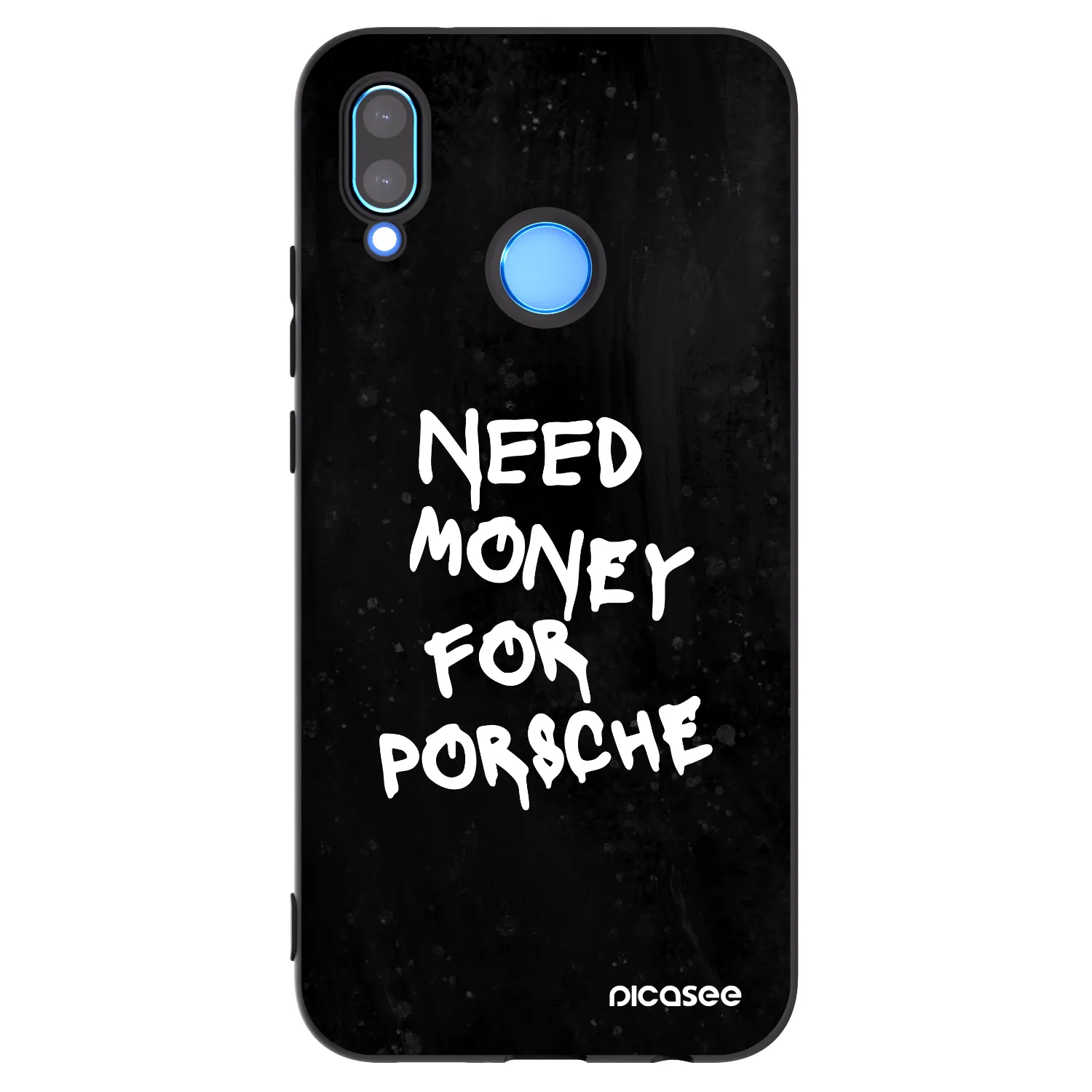 Picasee silikonowe czarne etui na Huawei P20 Lite - Black Dollar