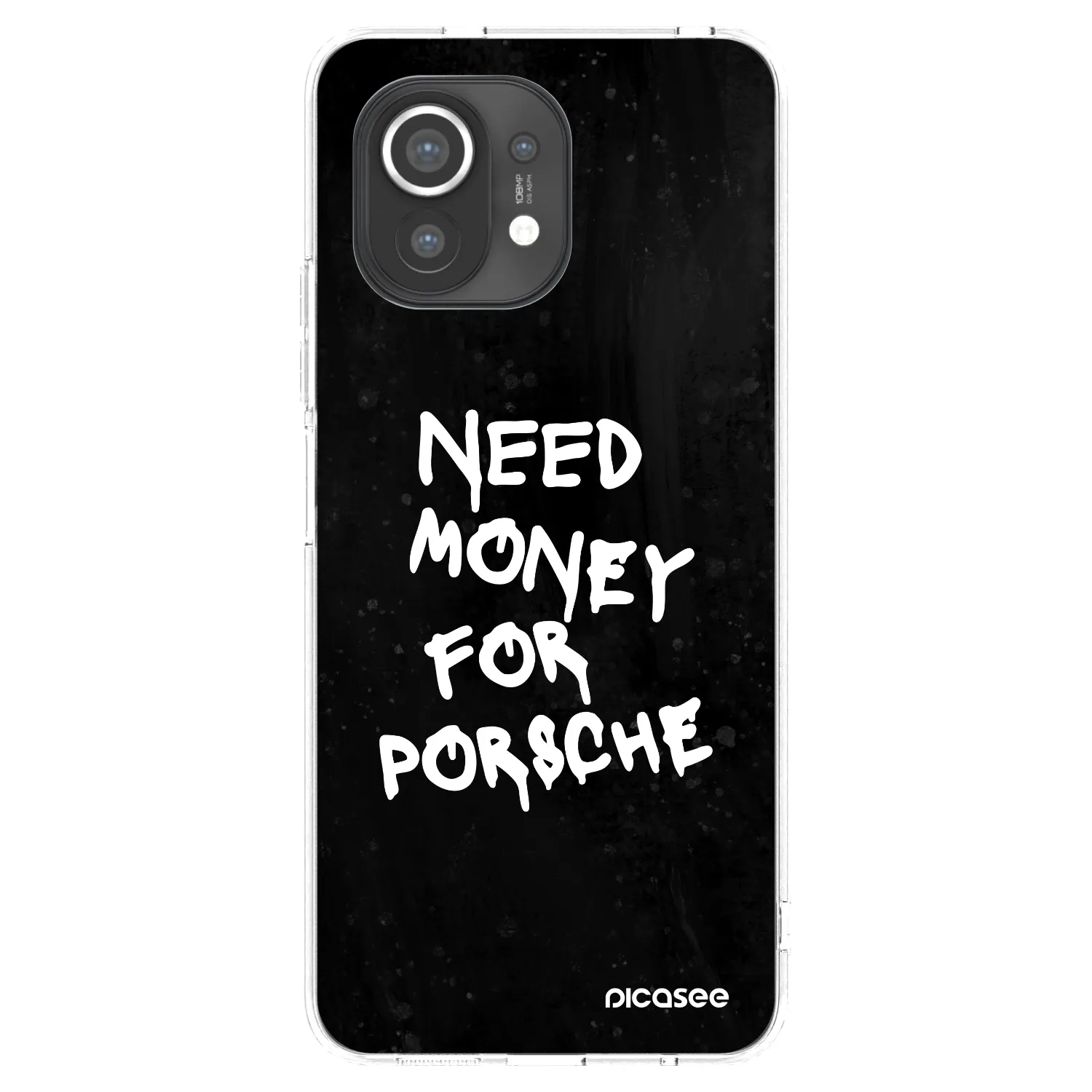 Picasee silikonowe przeźroczyste etui na Xiaomi Mi 11 - Black Dollar