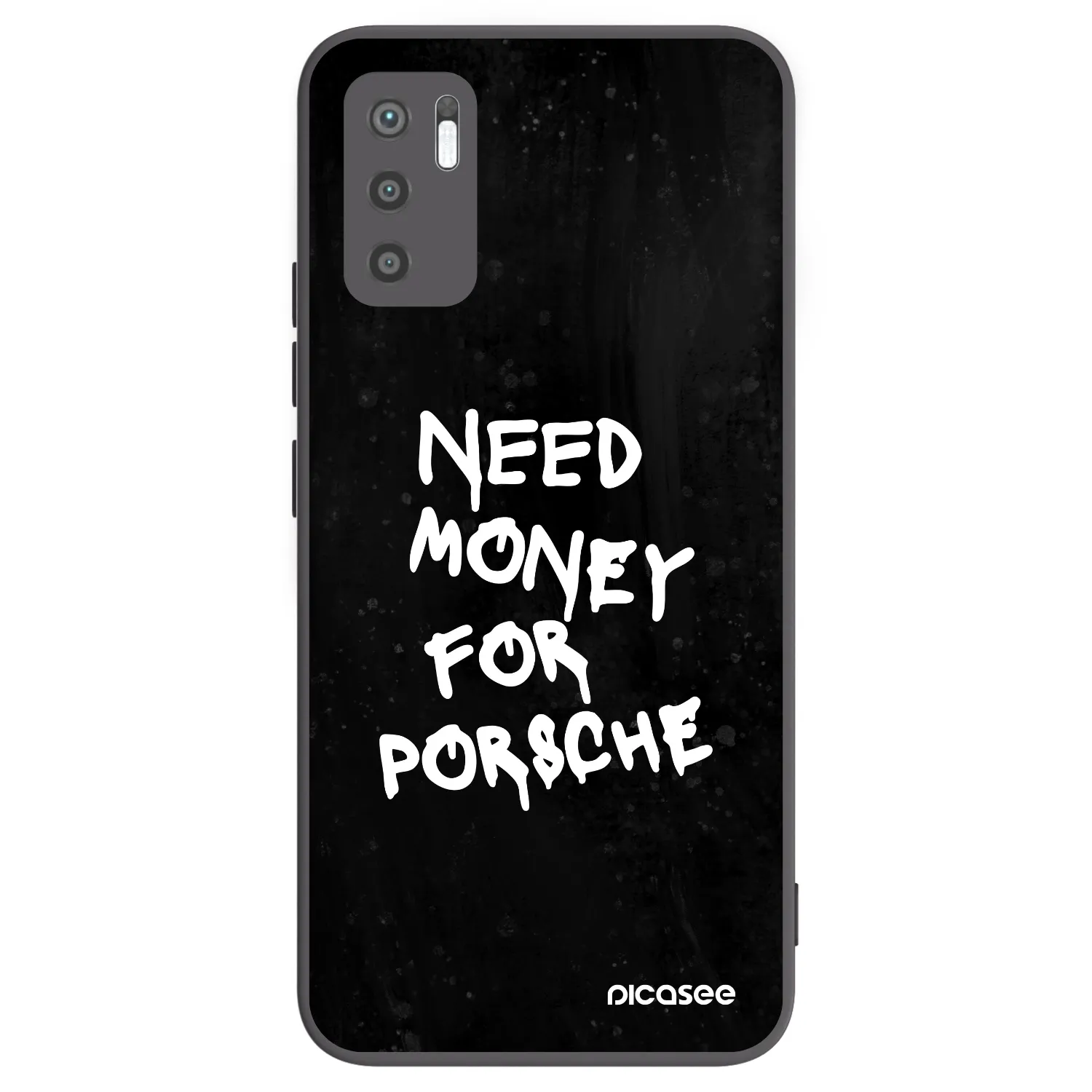 Picasee silikonowe czarne etui na Xiaomi Redmi Note 10 5G - Black Dollar