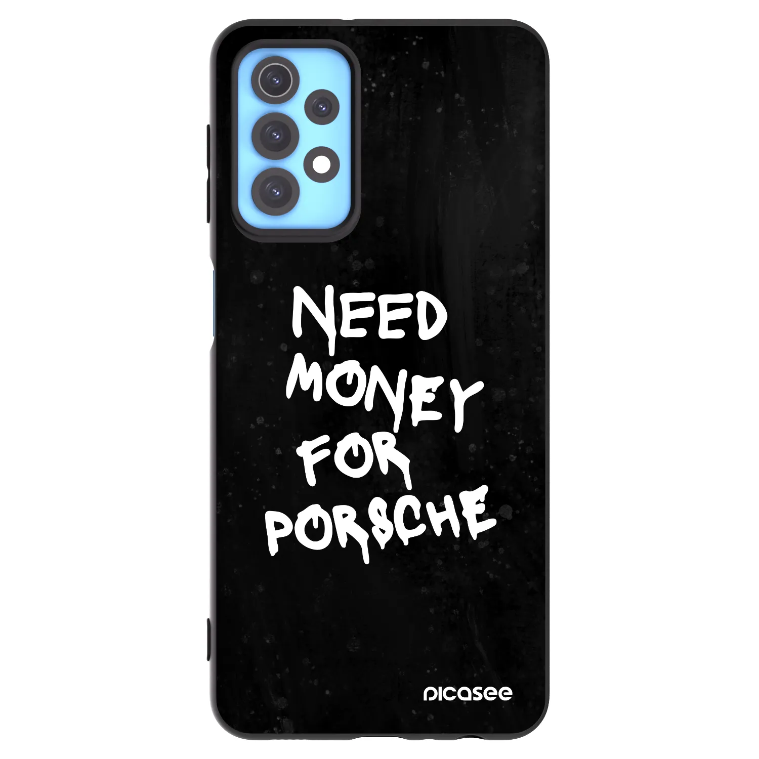 Picasee silikonowe czarne etui na Samsung Galaxy A32 4G SM-A325F - Black Dollar