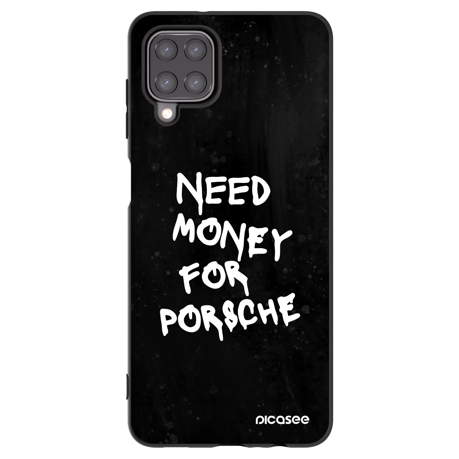Picasee silikonowe czarne etui na Samsung Galaxy M12 M127F - Black Dollar