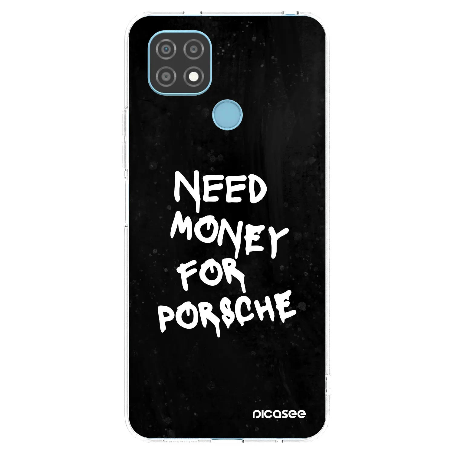 Picasee silikonowe przeźroczyste etui na Realme C21 - Black Dollar