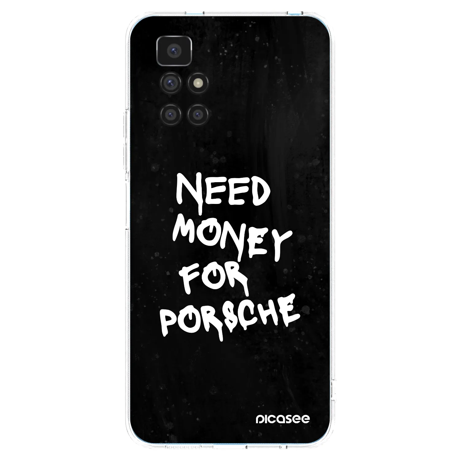 Picasee silikonowe przeźroczyste etui na Xiaomi Redmi 10 - Black Dollar