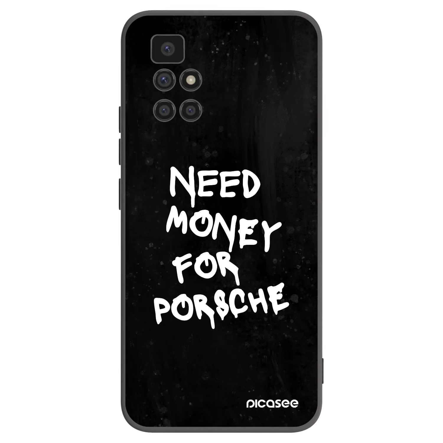 Picasee silikonowe czarne etui na Xiaomi Redmi 10 - Black Dollar