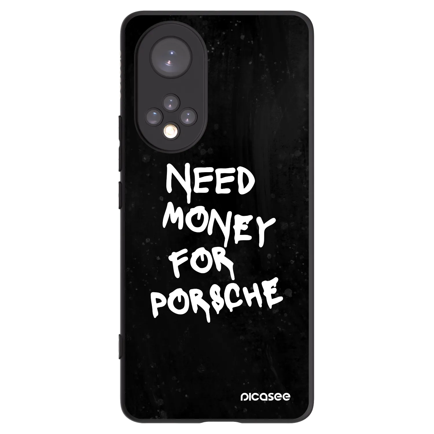 Picasee silikonowe czarne etui na Honor 50 5G - Black Dollar