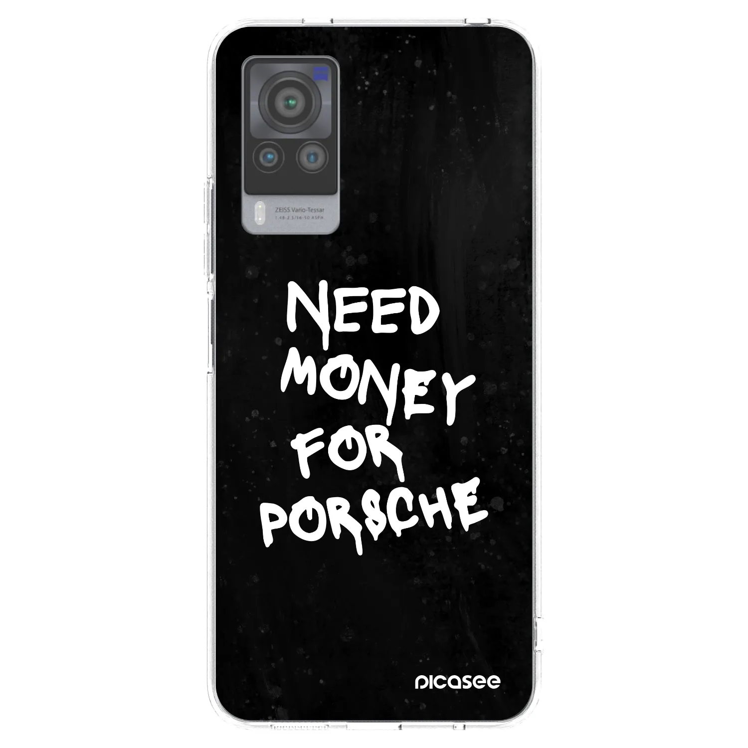 Picasee silikonowe przeźroczyste etui na Vivo X60 Pro 5G - Black Dollar