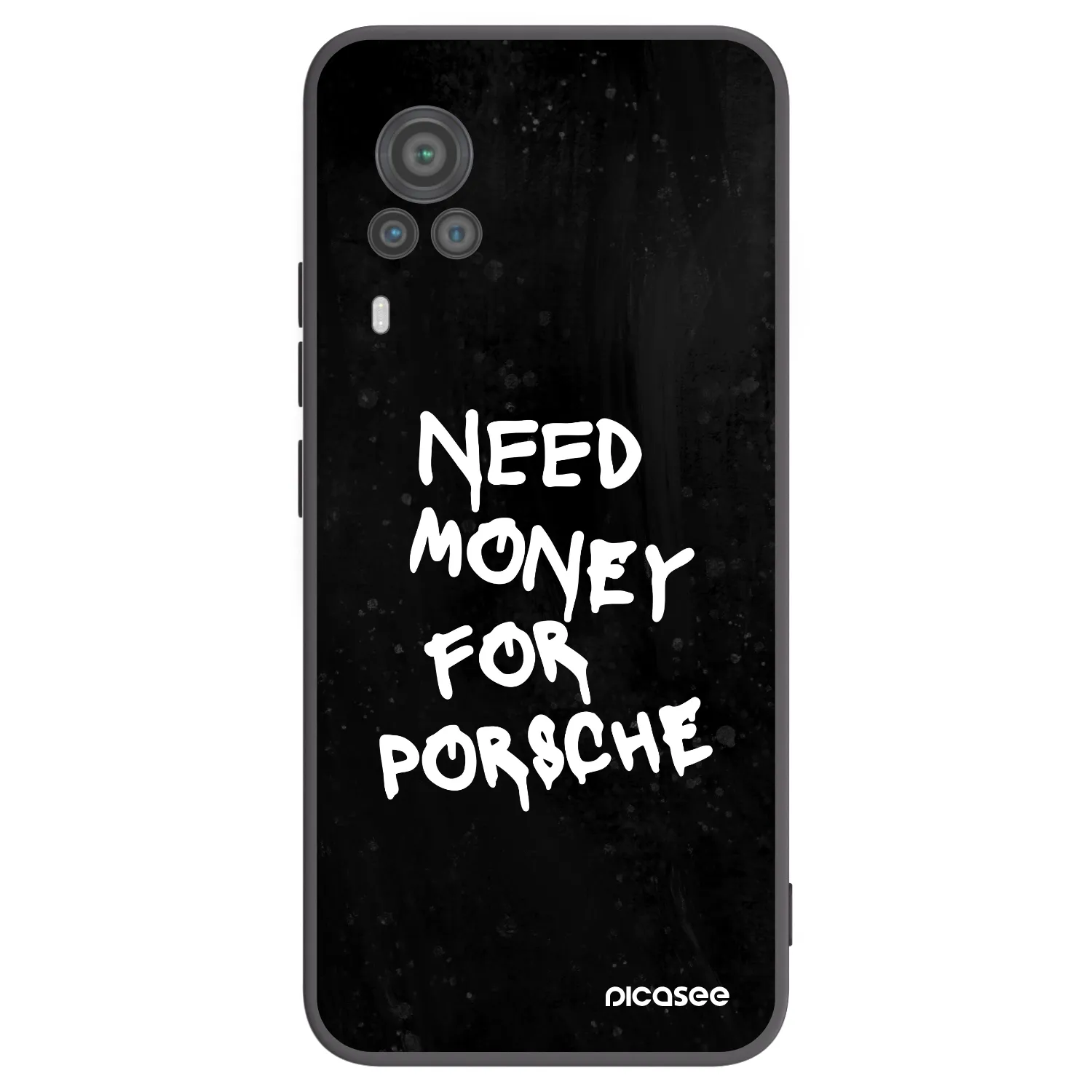 Picasee silikonowe czarne etui na Vivo X60 Pro 5G - Black Dollar