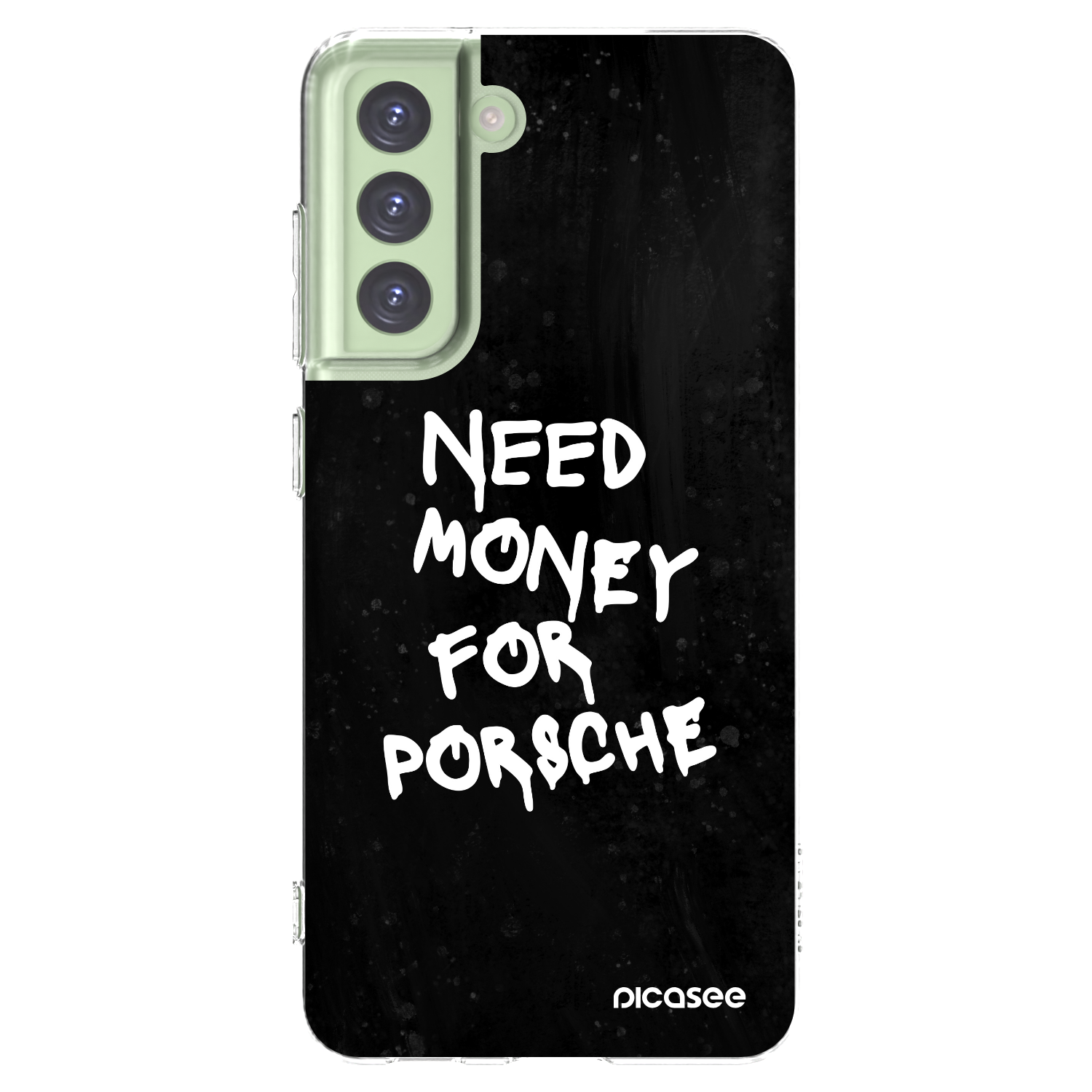 Picasee silikonowe przeźroczyste etui na Samsung Galaxy S21 FE 5G - Black Dollar