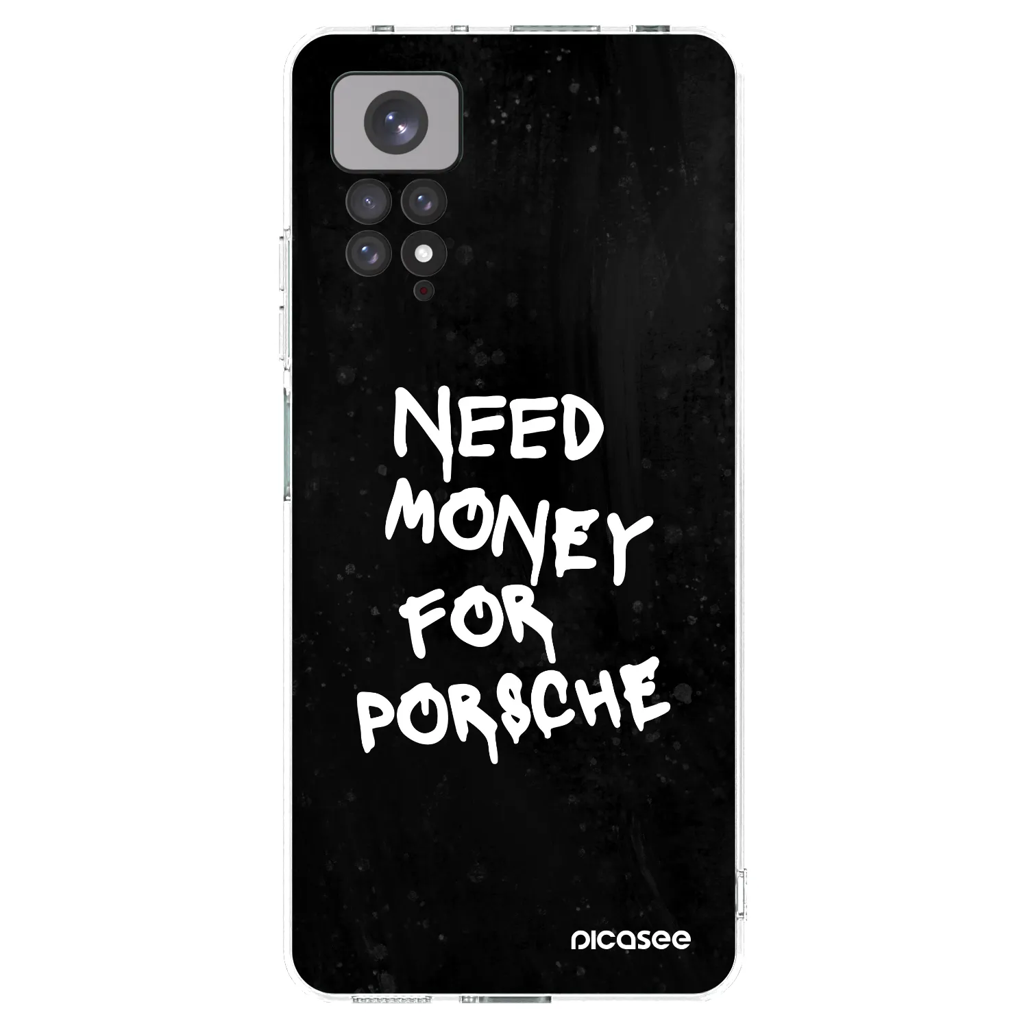 Picasee silikonowe przeźroczyste etui na Xiaomi Redmi Note 11S 4G - Black Dollar
