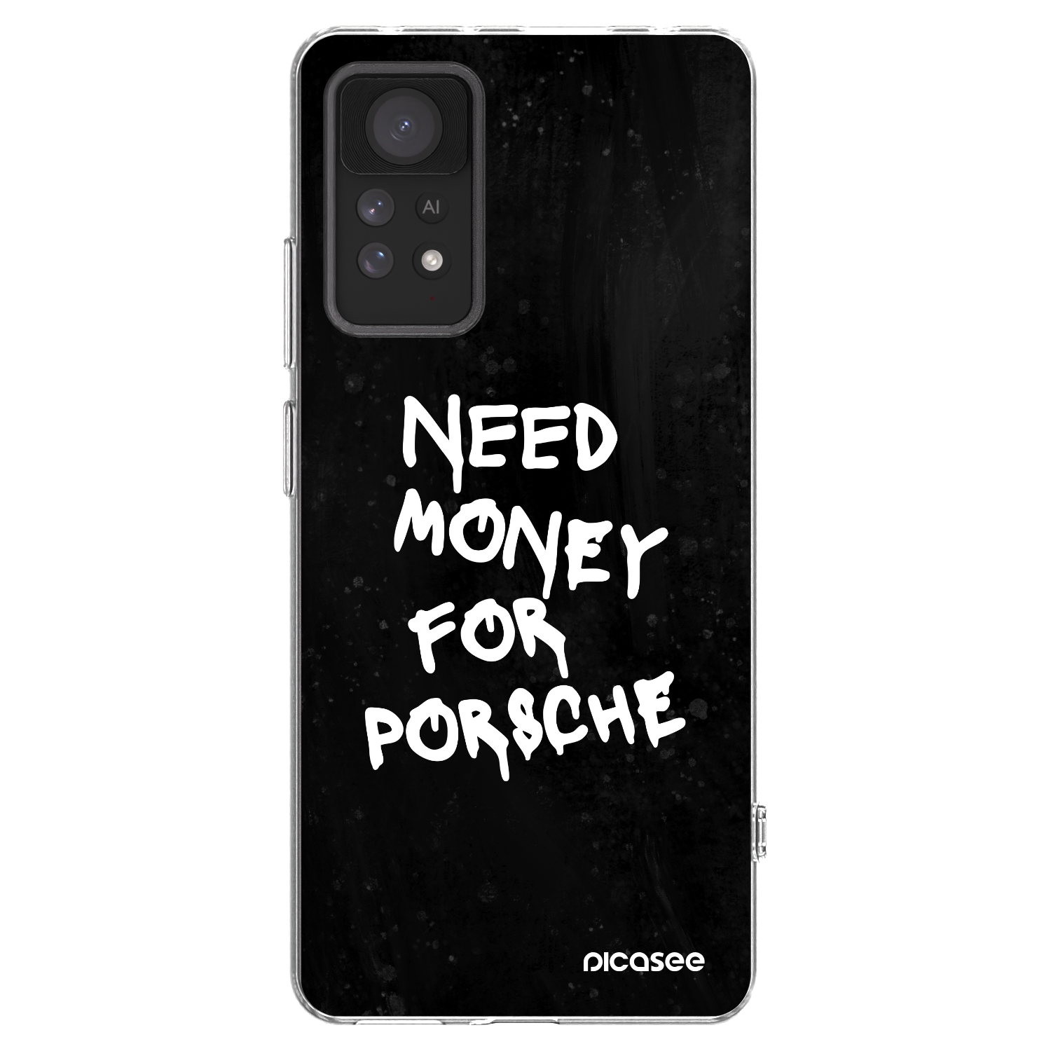 Picasee silikonowe przeźroczyste etui na Xiaomi Redmi Note 11 Pro 5G - Black Dollar