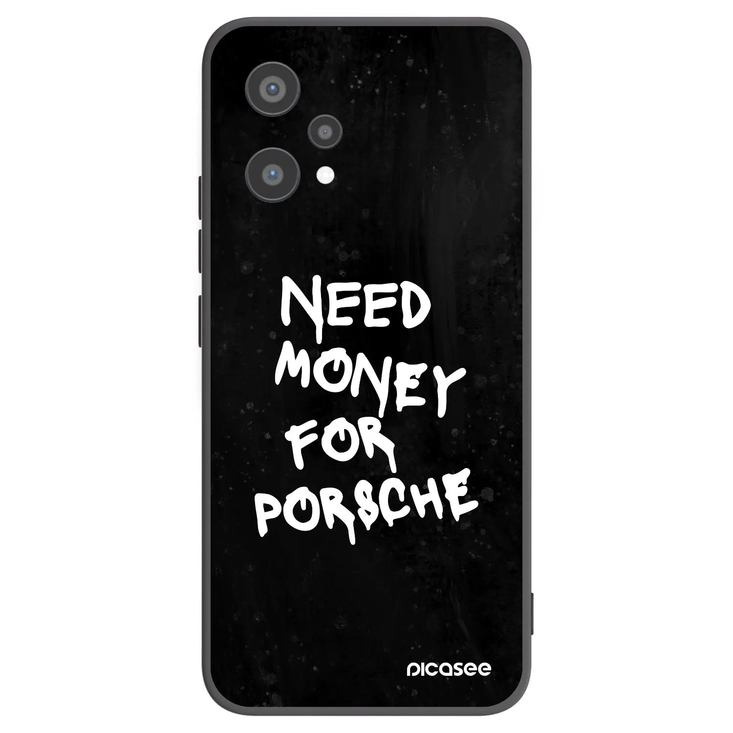 Picasee silikonowe czarne etui na Realme 9 Pro 5G - Black Dollar