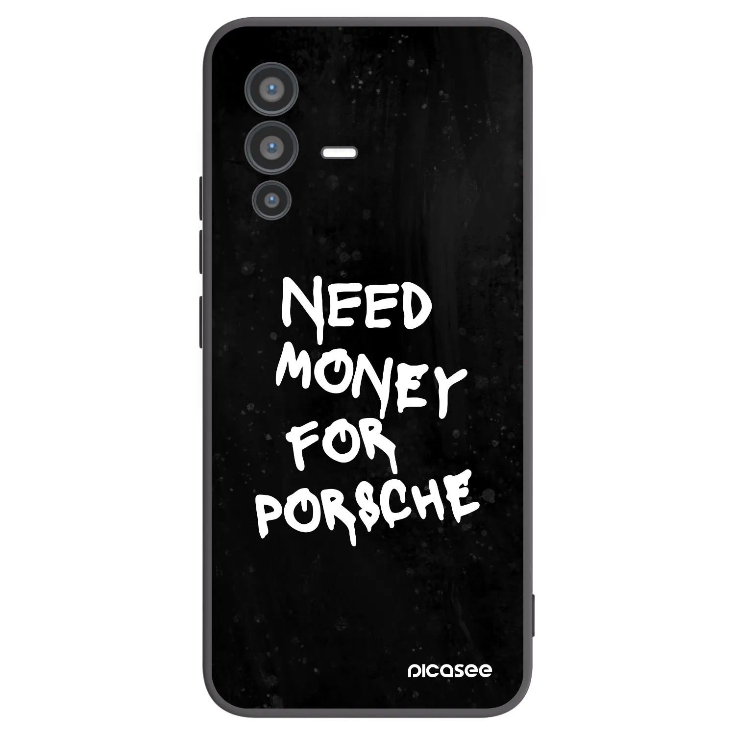 Picasee silikonowe czarne etui na Vivo V23 5G - Black Dollar