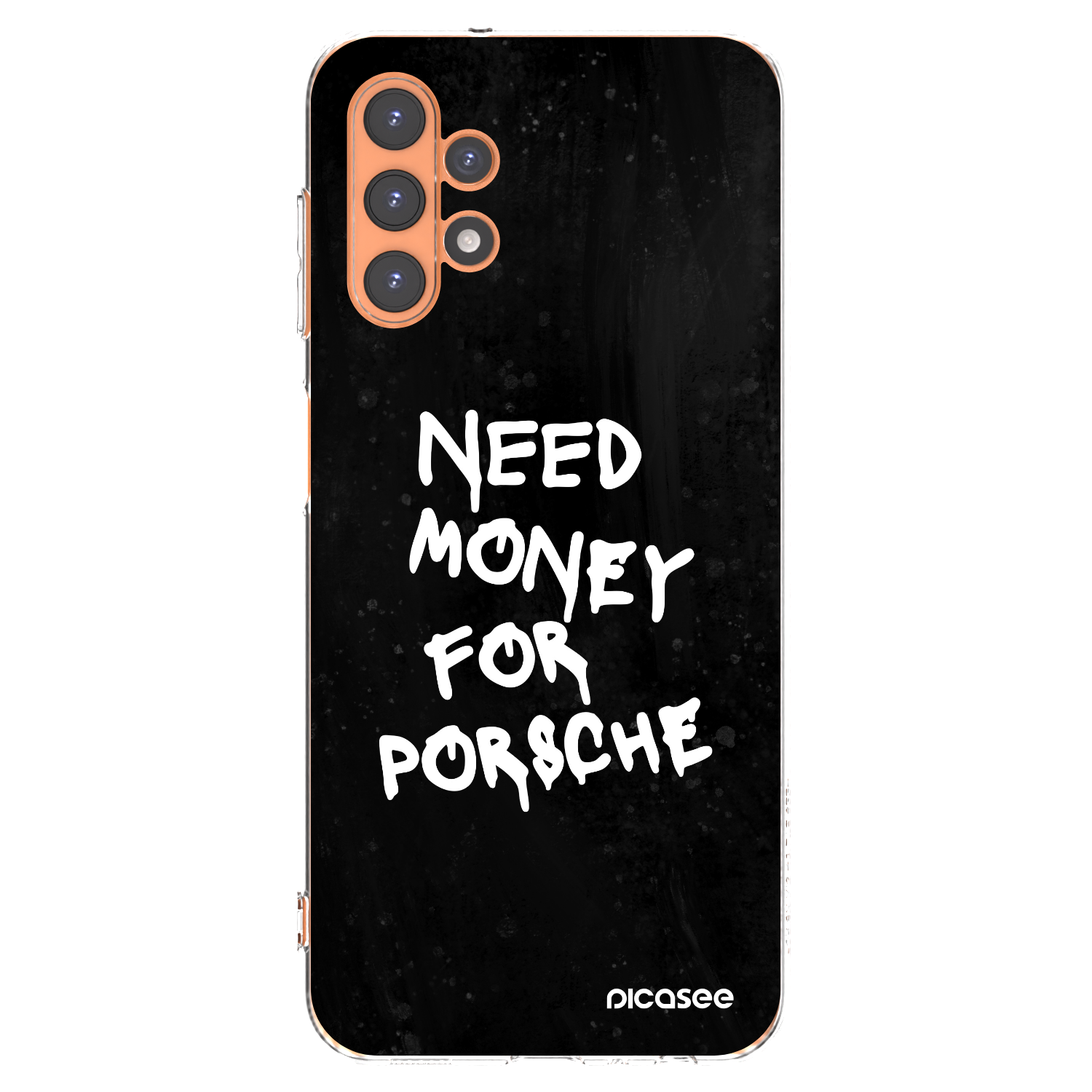 Picasee silikonowe przeźroczyste etui na Samsung Galaxy A13 4G A135 - Black Dollar