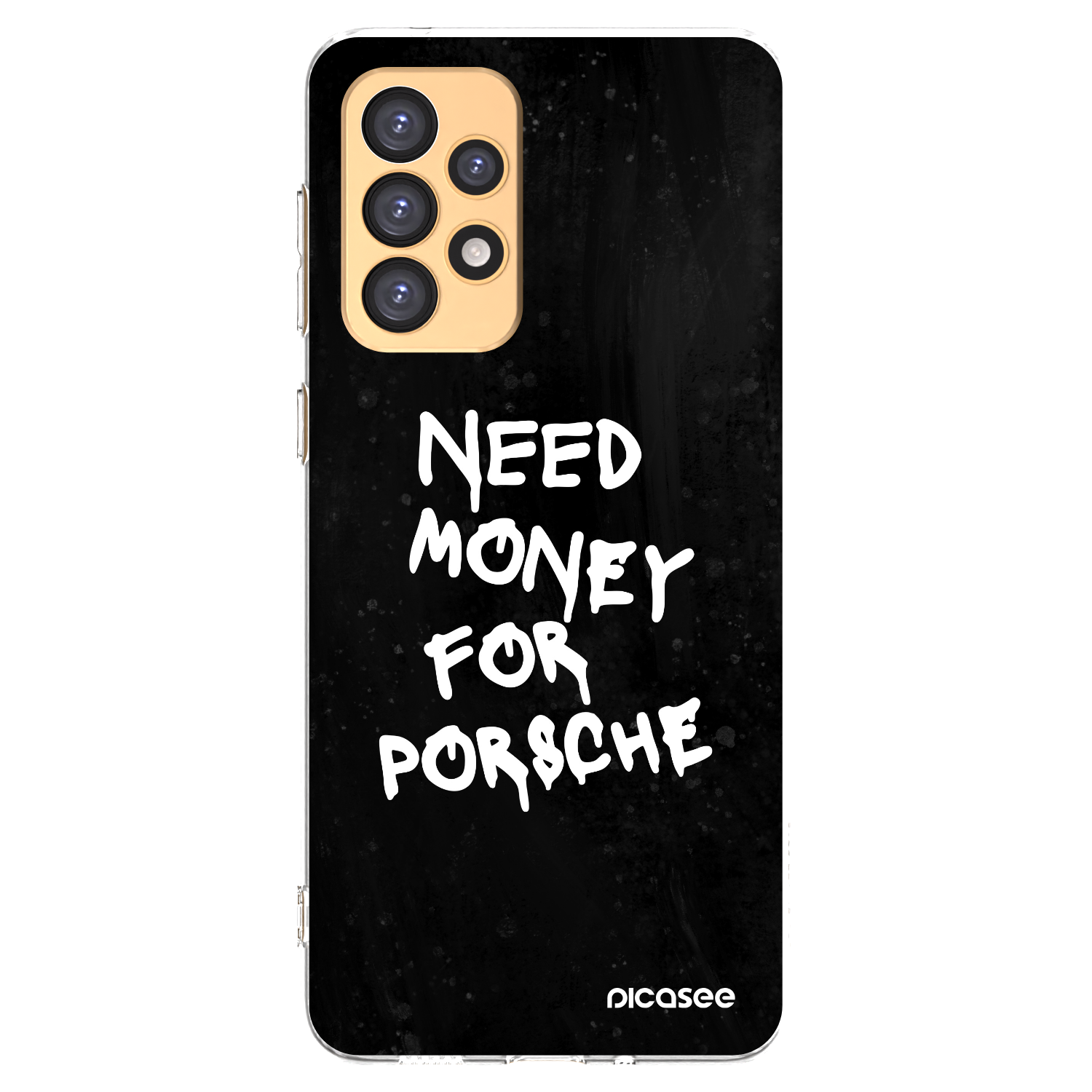 Picasee silikonowe przeźroczyste etui na Samsung Galaxy A33 5G A336 - Black Dollar