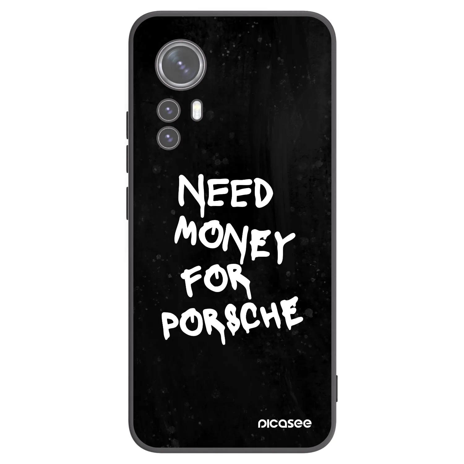 Picasee silikonowe czarne etui na Xiaomi 12X - Black Dollar