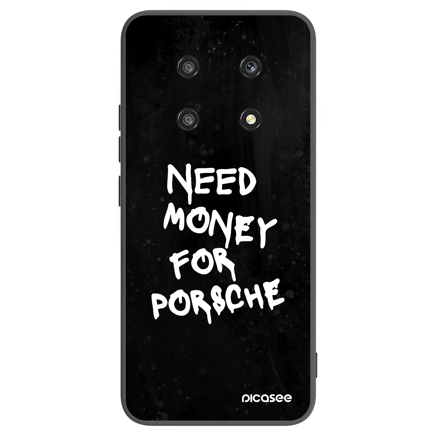 Picasee silikonowe czarne etui na Honor Magic4 Lite 5G - Black Dollar