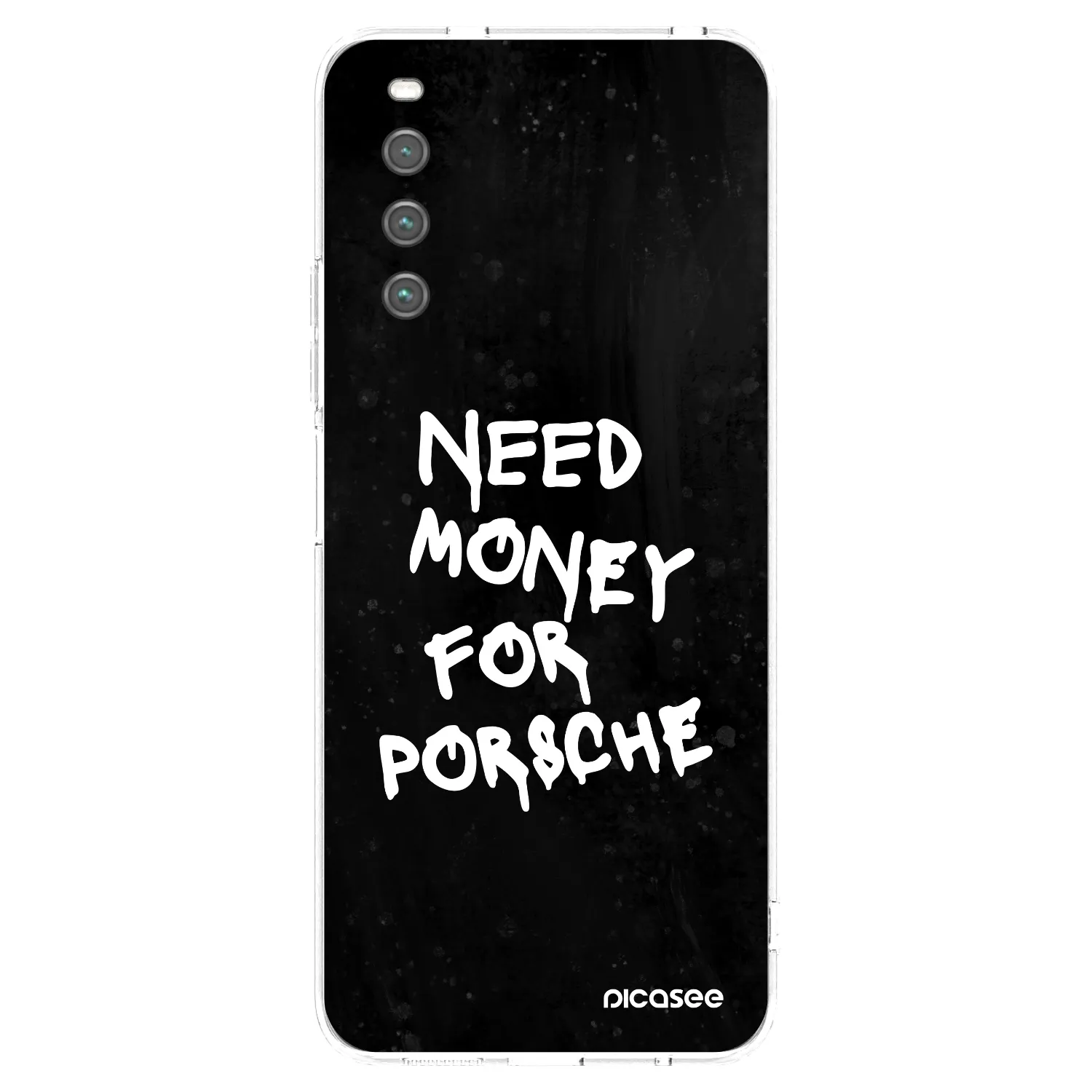 Picasee silikonowe przeźroczyste etui na Sony Xperia 10 IV 5G - Black Dollar