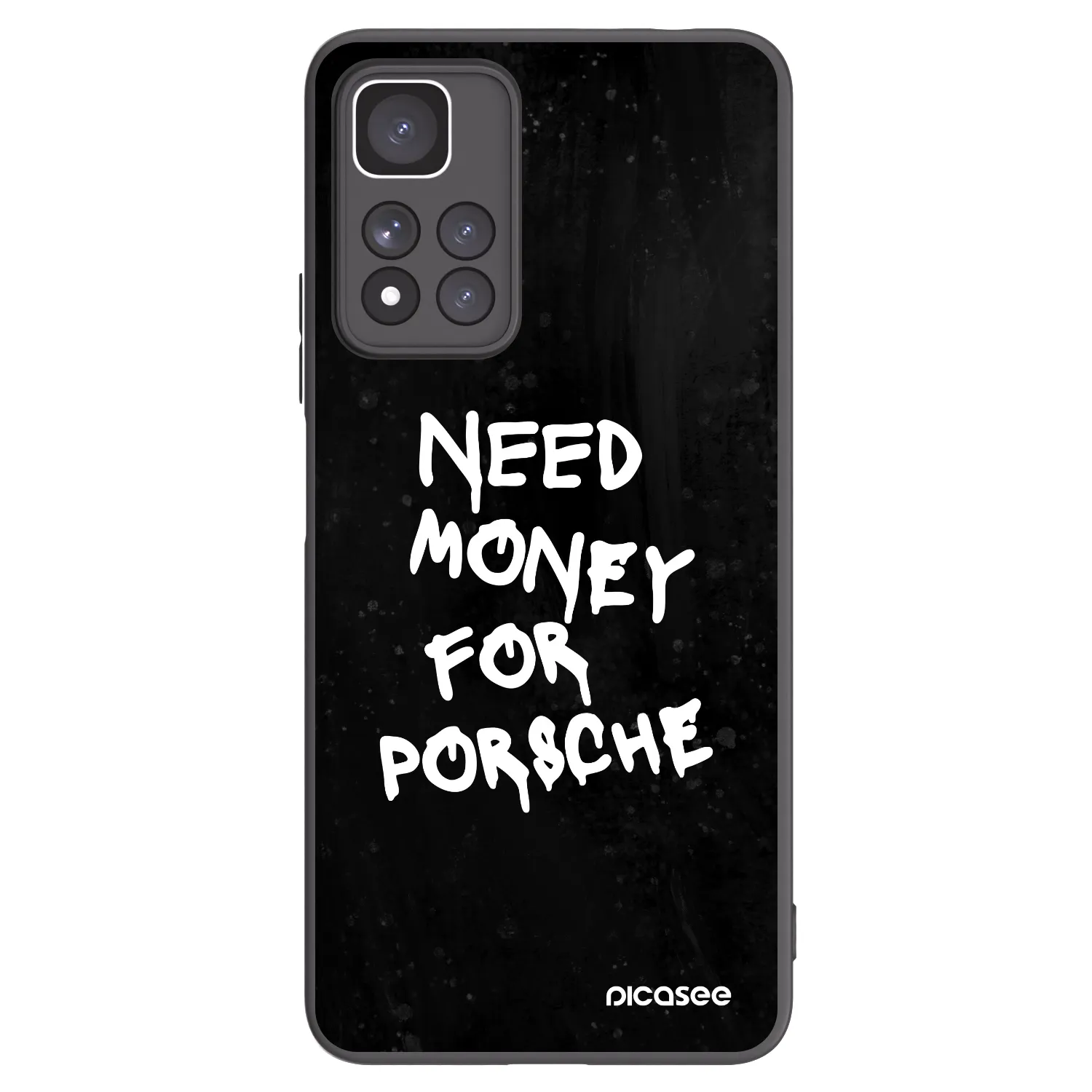Picasee silikonowe czarne etui na Xiaomi Redmi Note 11 Pro+ 5G - Black Dollar