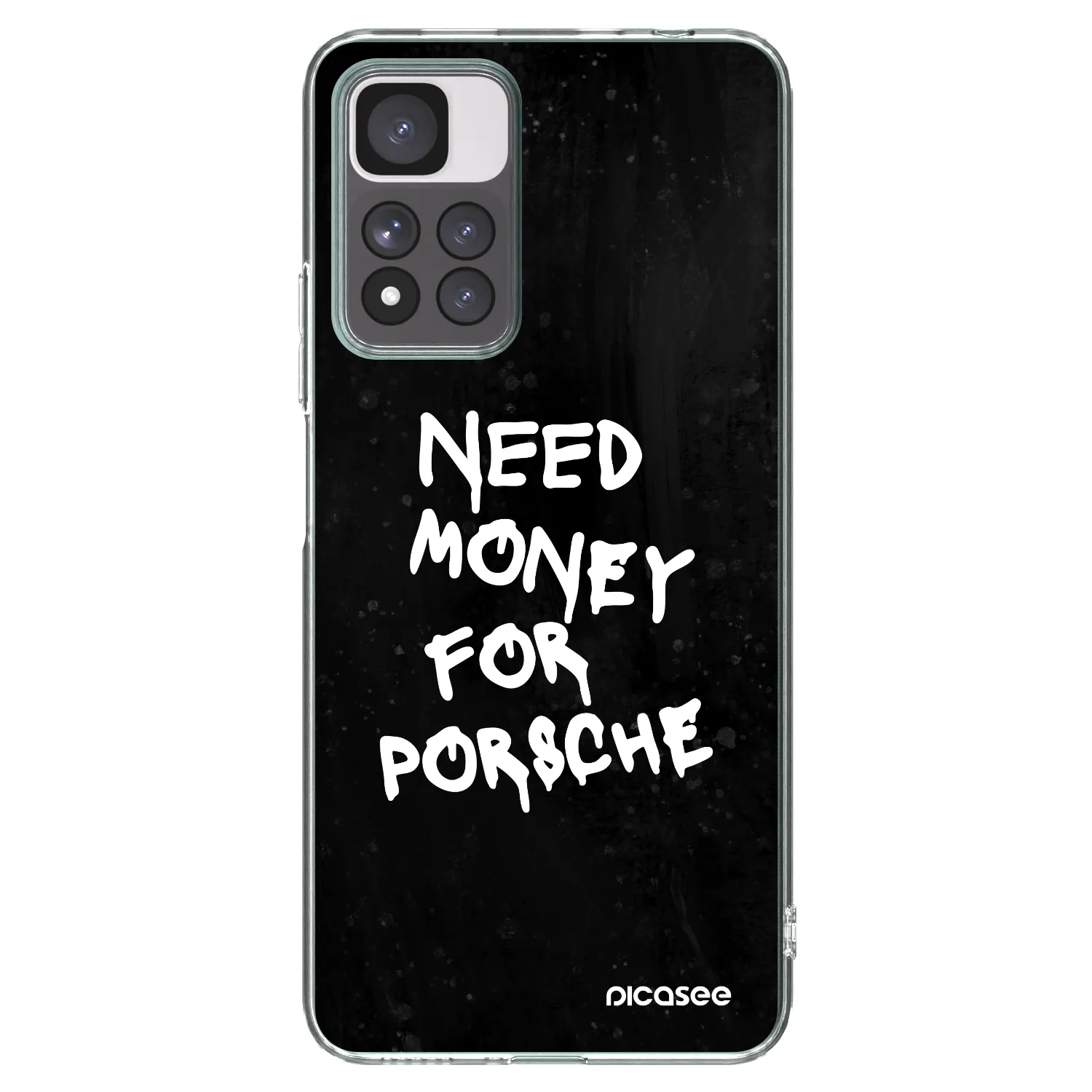 Picasee silikonowe przeźroczyste etui na Xiaomi Redmi Note 11 Pro+ 5G - Black Dollar