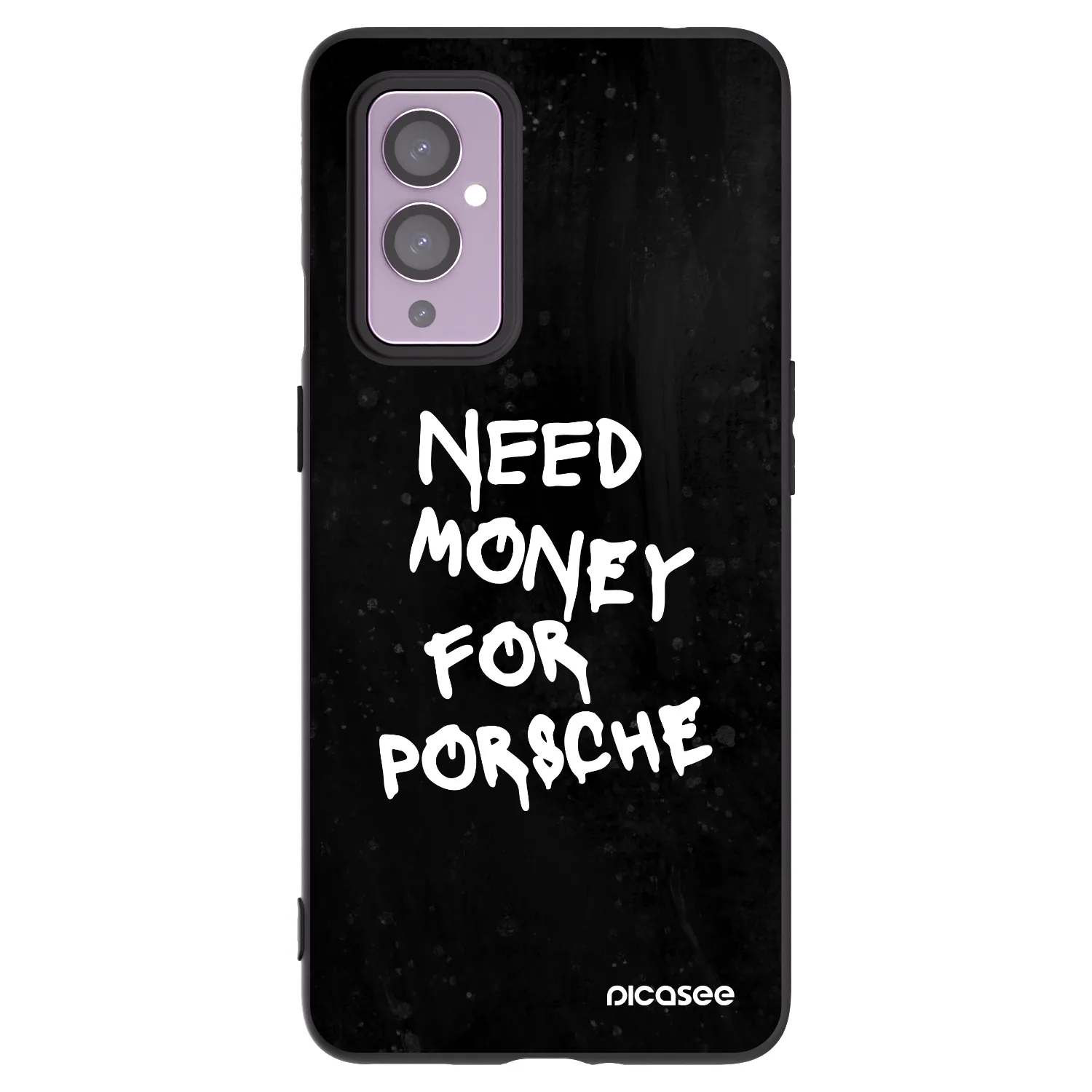 Picasee silikonowe czarne etui na OnePlus 9 - Black Dollar