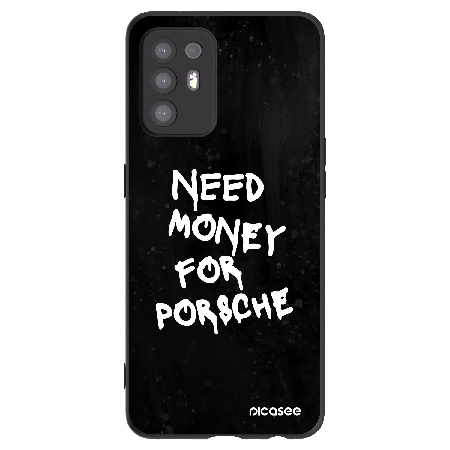 Picasee silikonowe czarne etui na OPPO A94 5G - Black Dollar