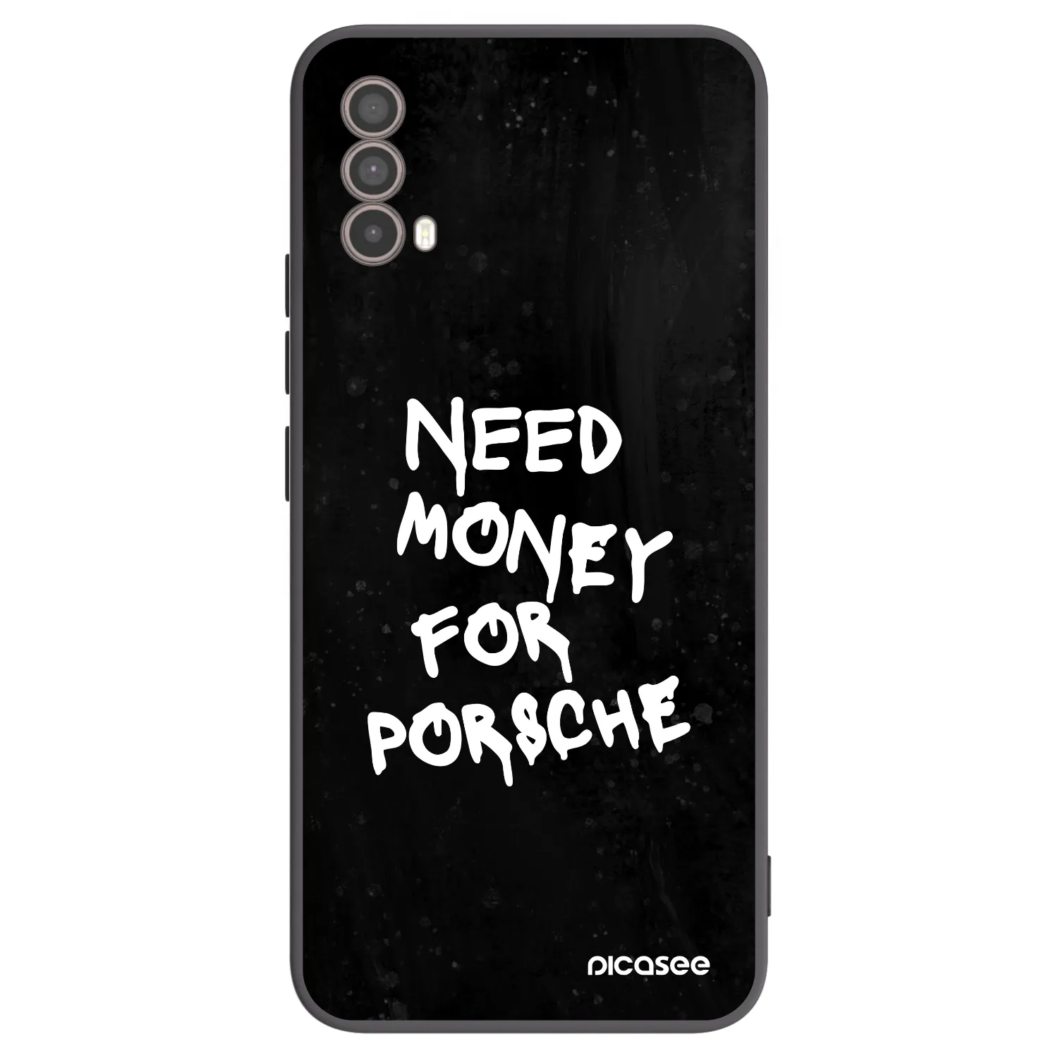 Picasee silikonowe czarne etui na Motorola Moto E40 - Black Dollar