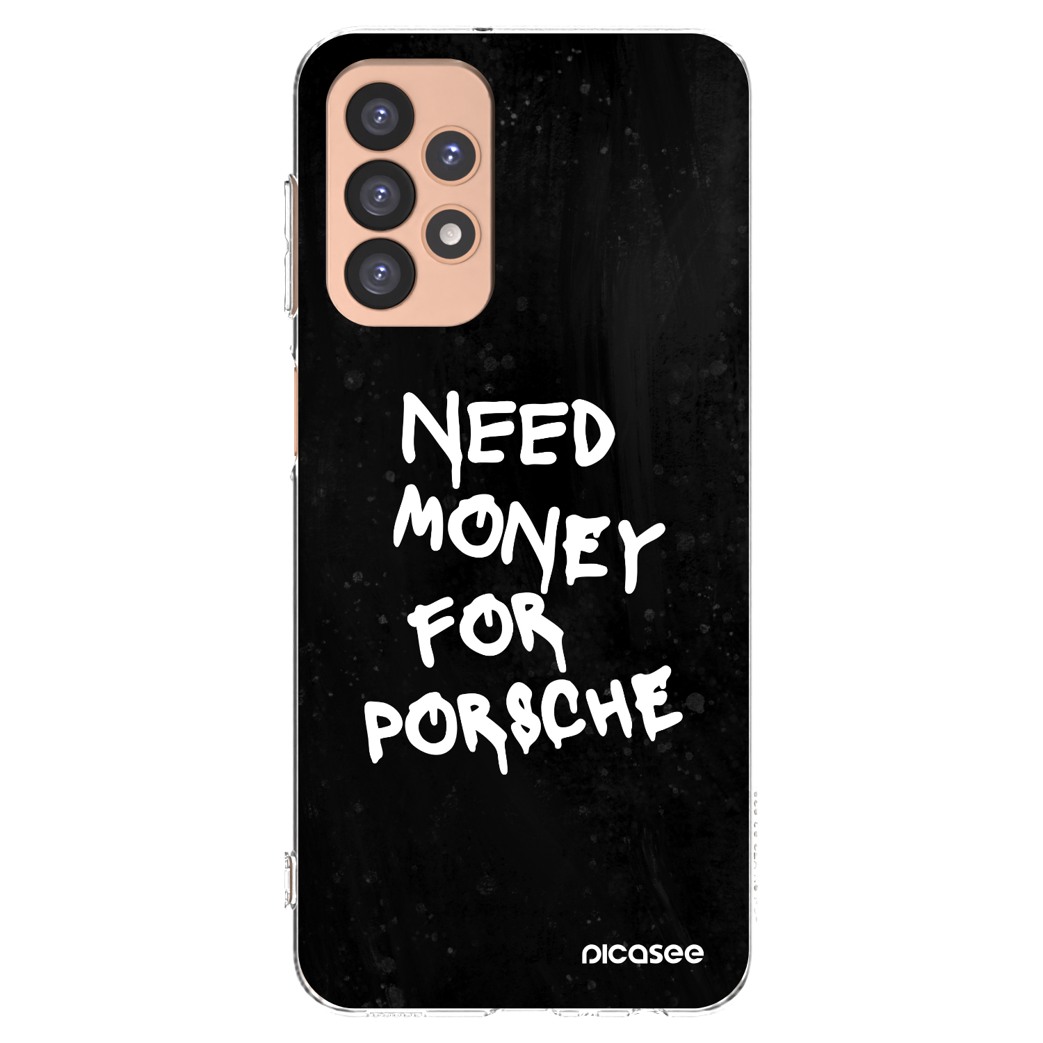 Picasee silikonowe przeźroczyste etui na Samsung Galaxy A23 A236B 5G - Black Dollar