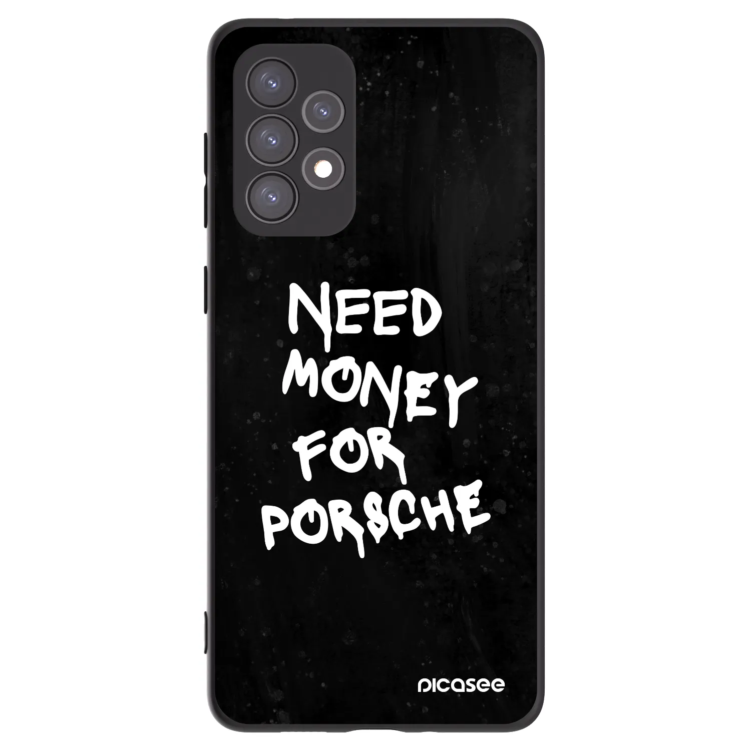Picasee silikonowe czarne etui na Samsung Galaxy A73 5G - Black Dollar