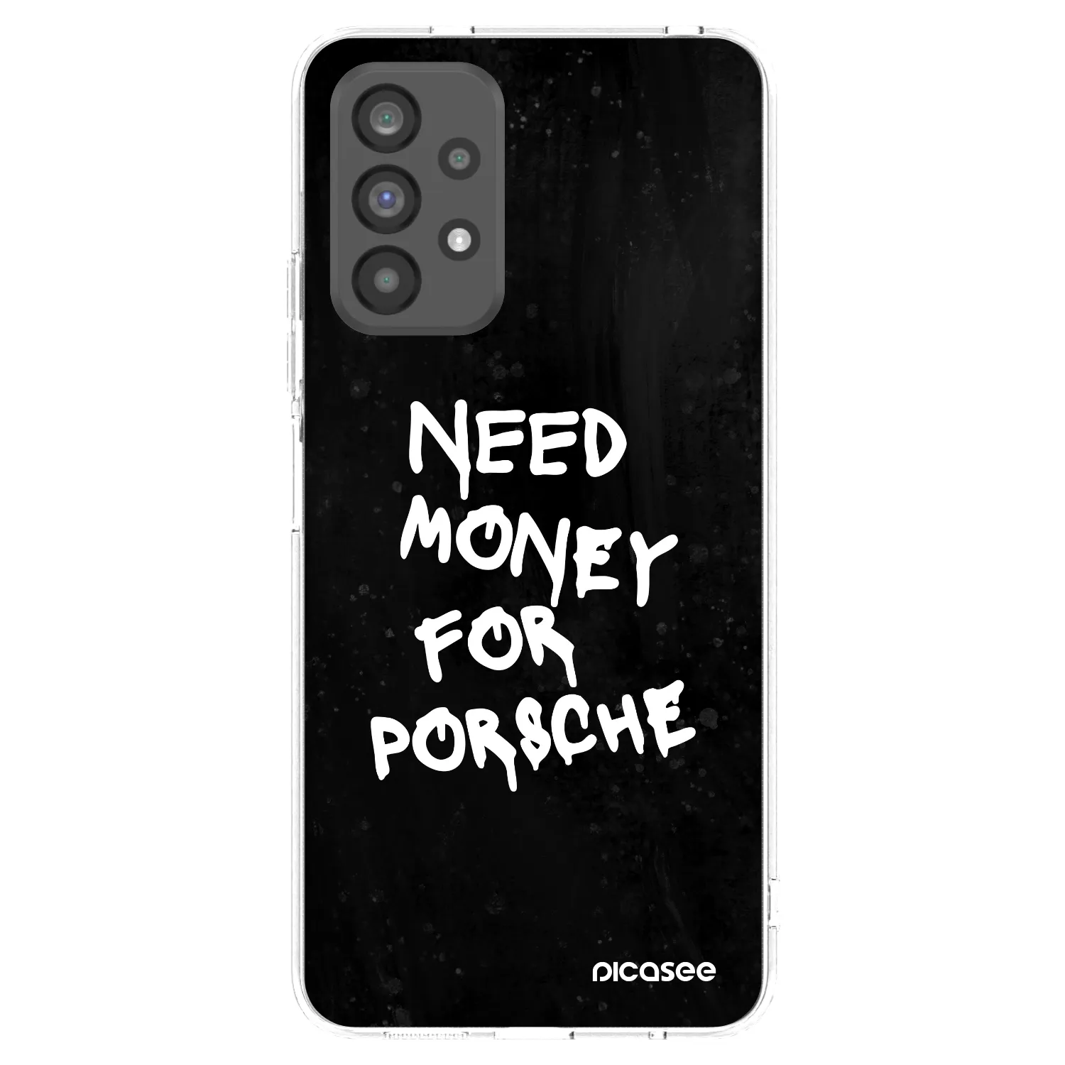 Picasee silikonowe przeźroczyste etui na Samsung Galaxy A73 5G - Black Dollar