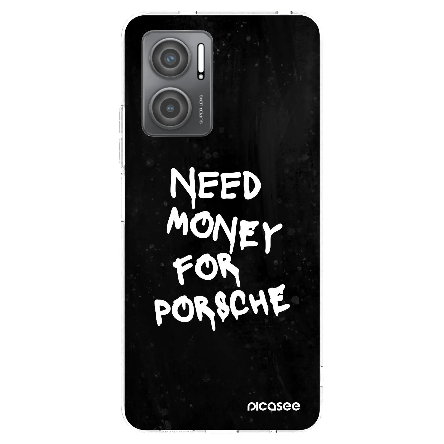 Picasee silikonowe przeźroczyste etui na Xiaomi Redmi 10 5G - Black Dollar