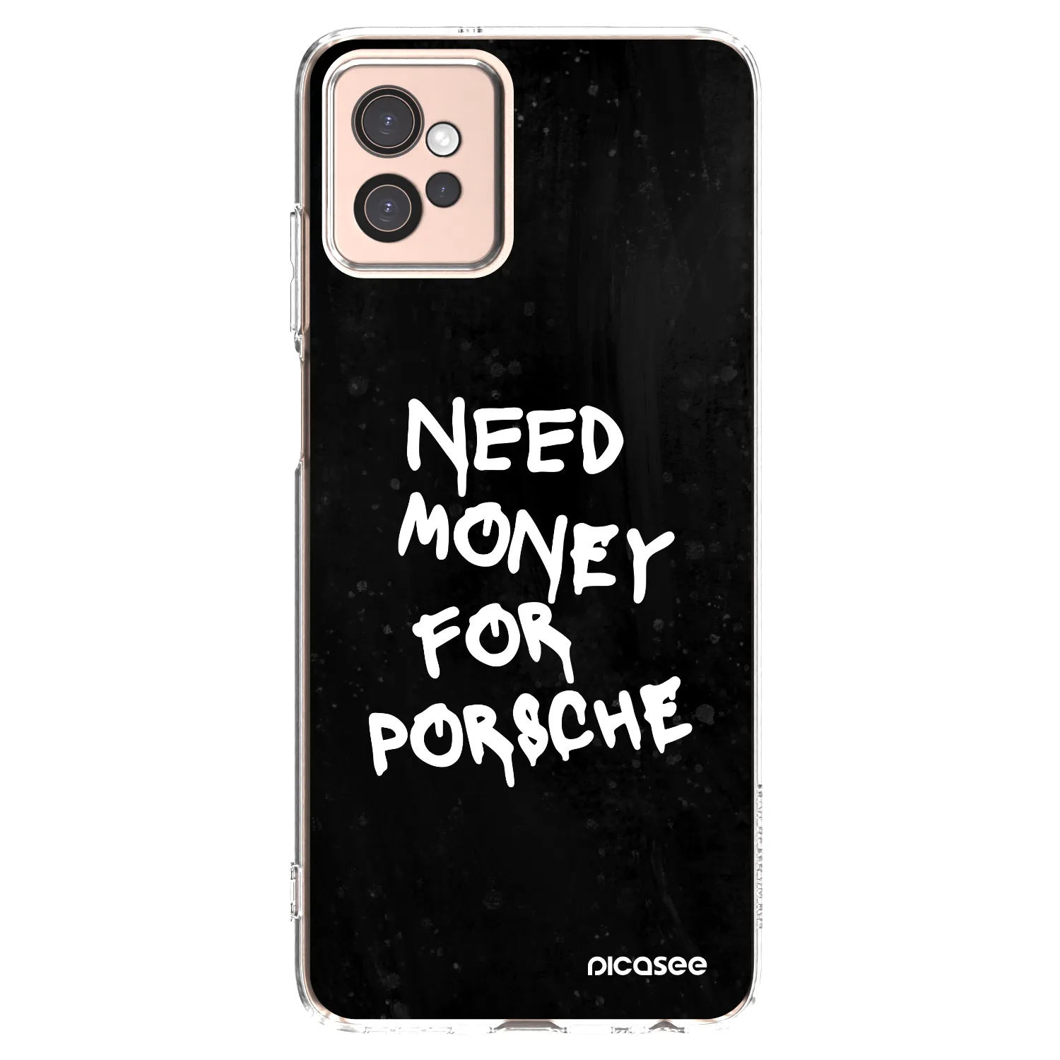 Picasee silikonowe przeźroczyste etui na Motorola Moto G32 - Black Dollar