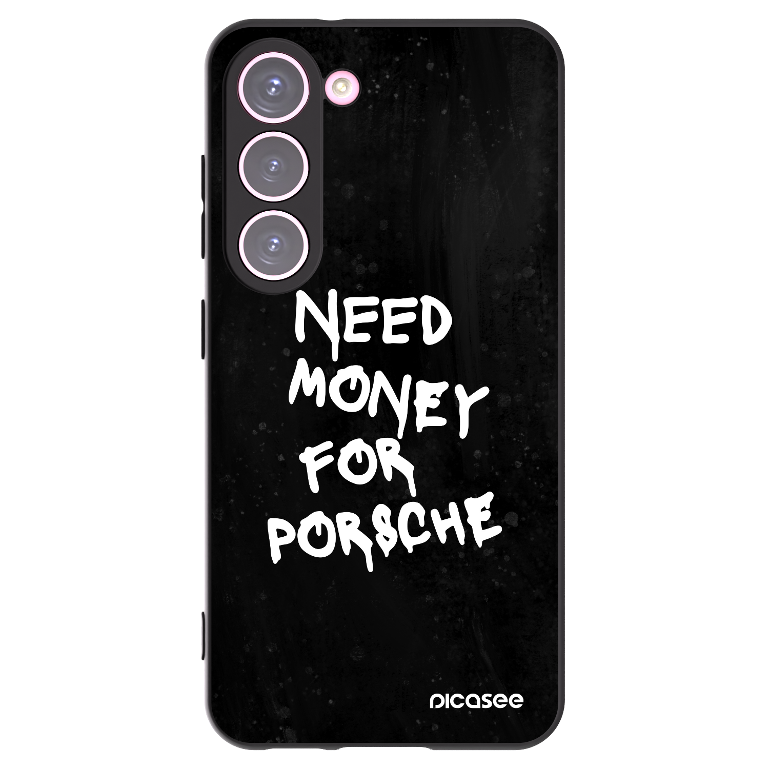 Picasee silikonowe czarne etui na Samsung Galaxy S23 5G - Black Dollar