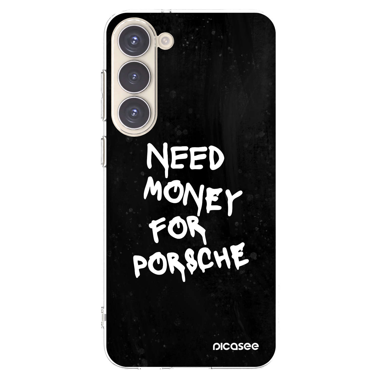 Picasee silikonowe przeźroczyste etui na Samsung Galaxy S23+ 5G - Black Dollar
