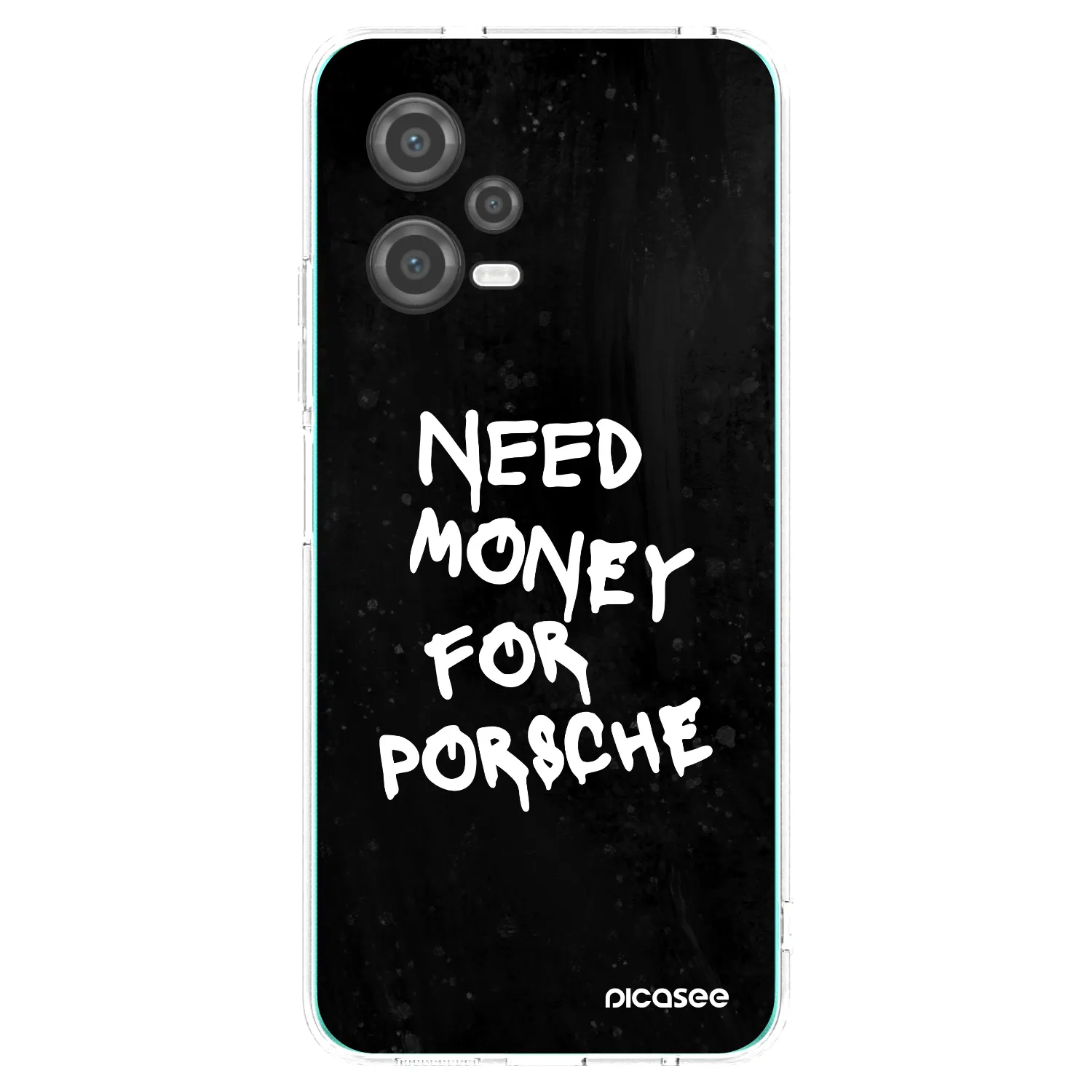 Picasee silikonowe przeźroczyste etui na Xiaomi Poco X5 - Black Dollar