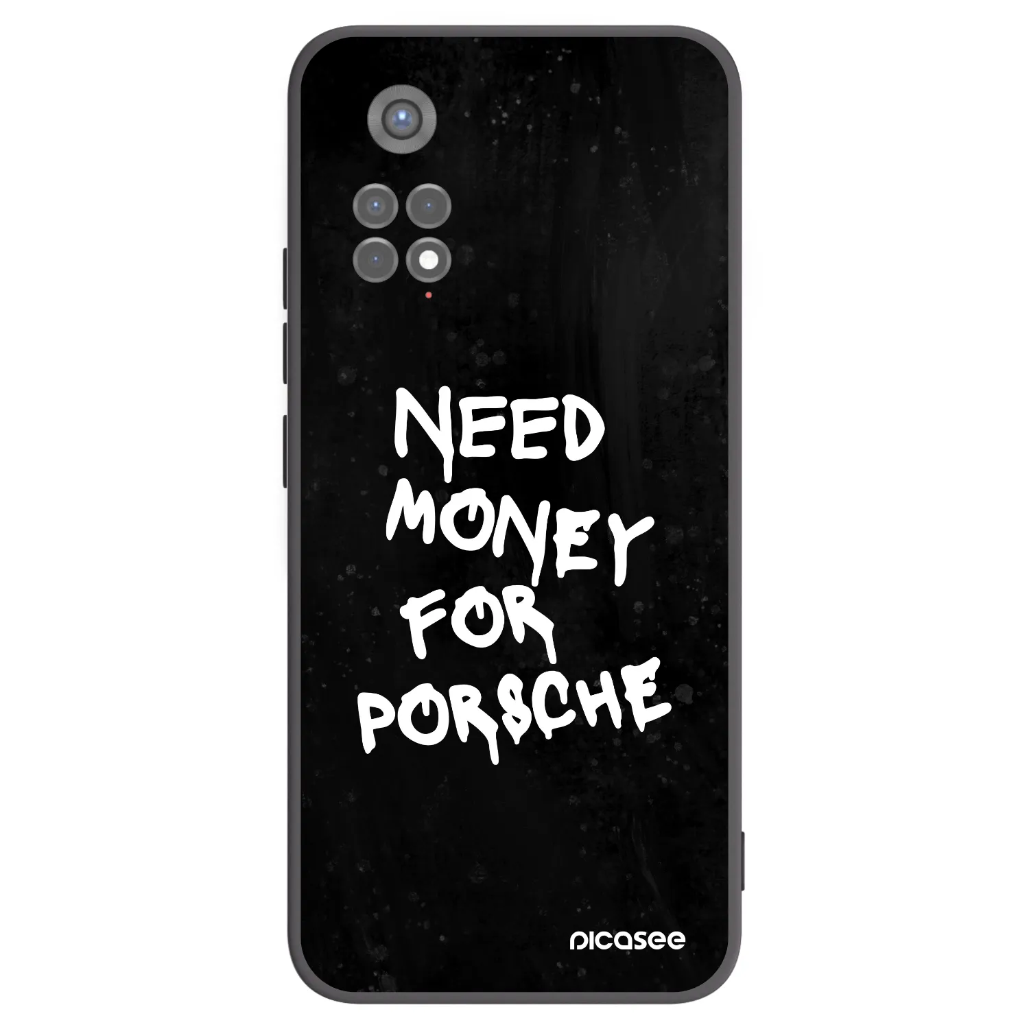 Picasee silikonowe czarne etui na Xiaomi Redmi Note 11S 5G - Black Dollar