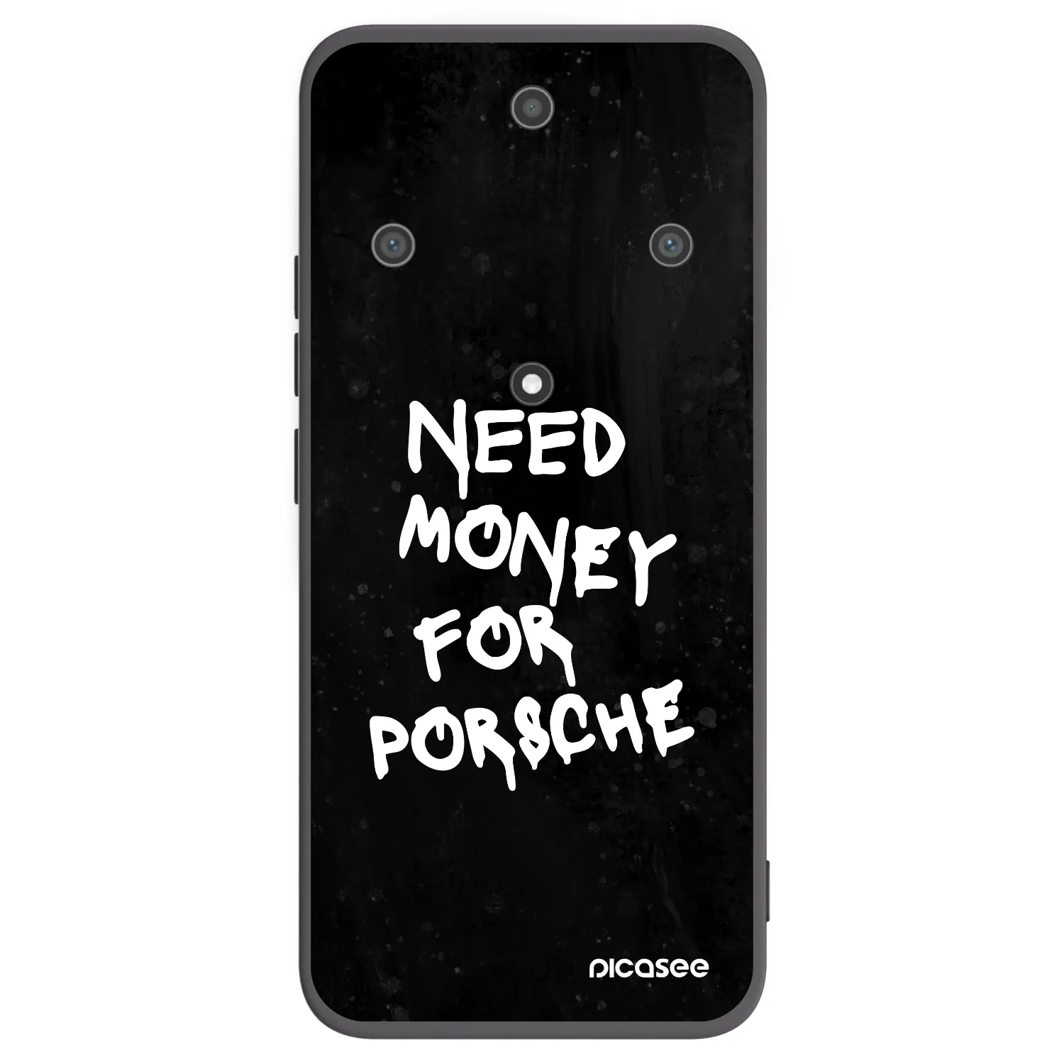 Picasee silikonowe czarne etui na Honor Magic5 Lite 5G - Black Dollar