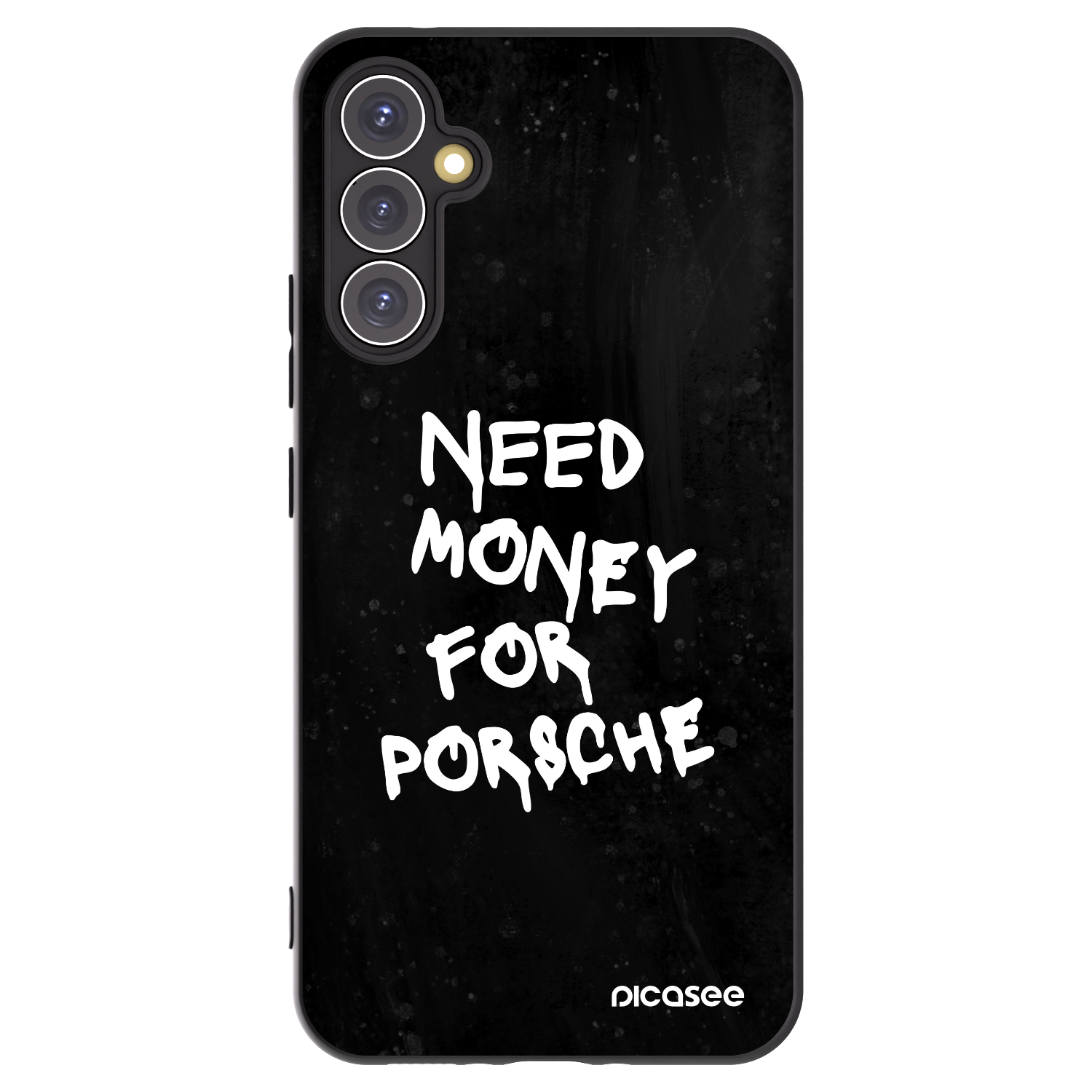 Picasee silikonowe czarne etui na Samsung Galaxy A34 5G A346B - Black Dollar