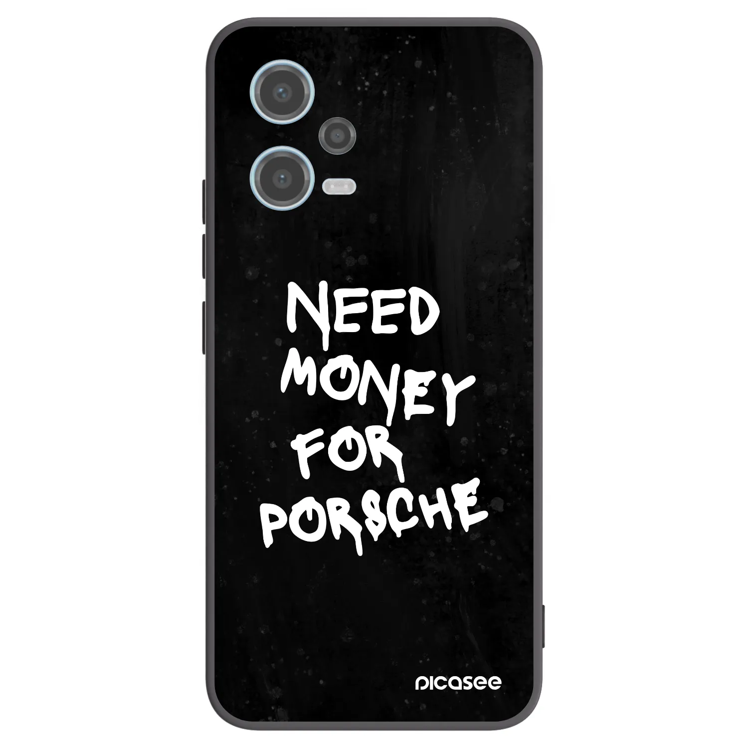 Picasee silikonowe czarne etui na Xiaomi Redmi Note 12 5G - Black Dollar