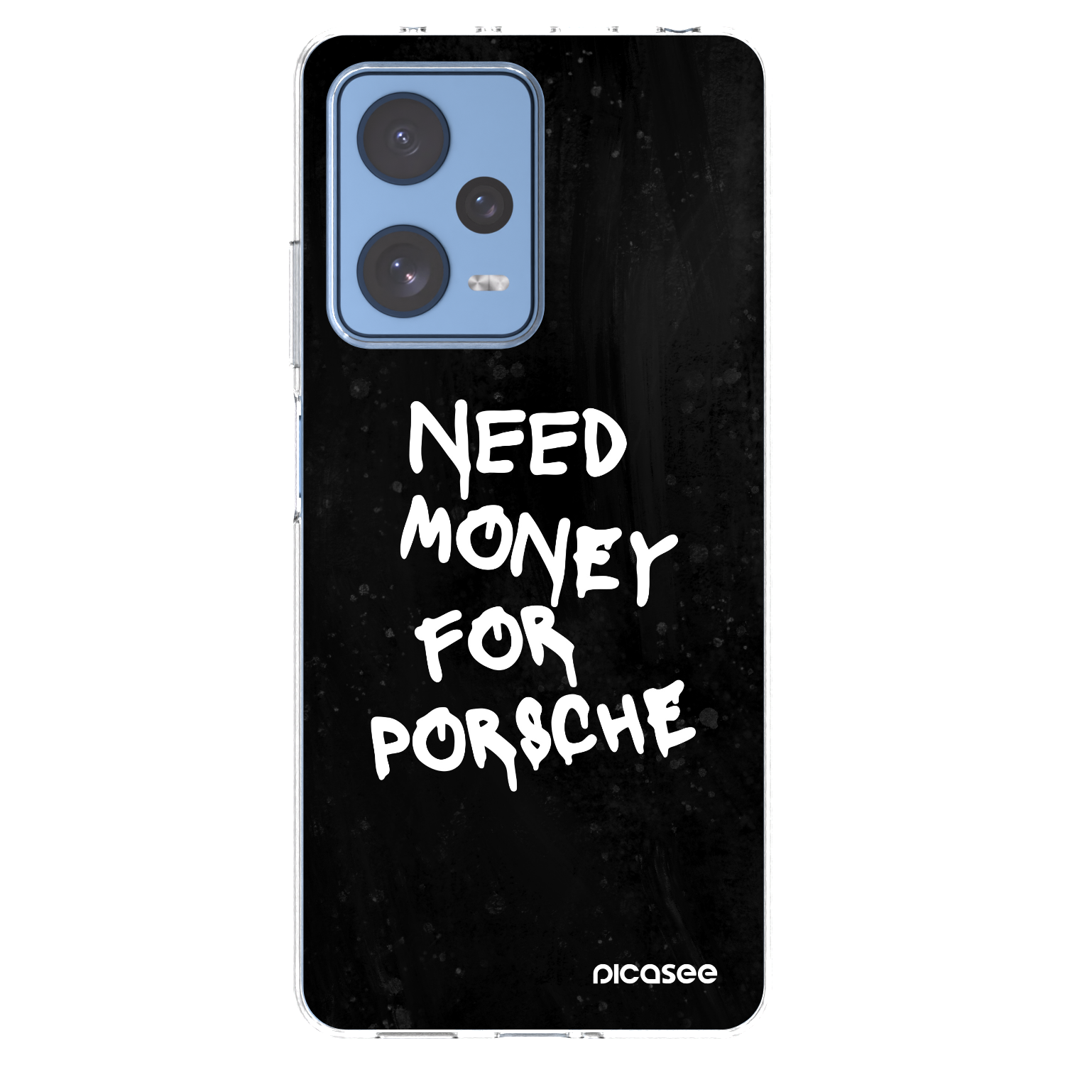 Picasee silikonowe przeźroczyste etui na Xiaomi Redmi Note 12 Pro 5G - Black Dollar