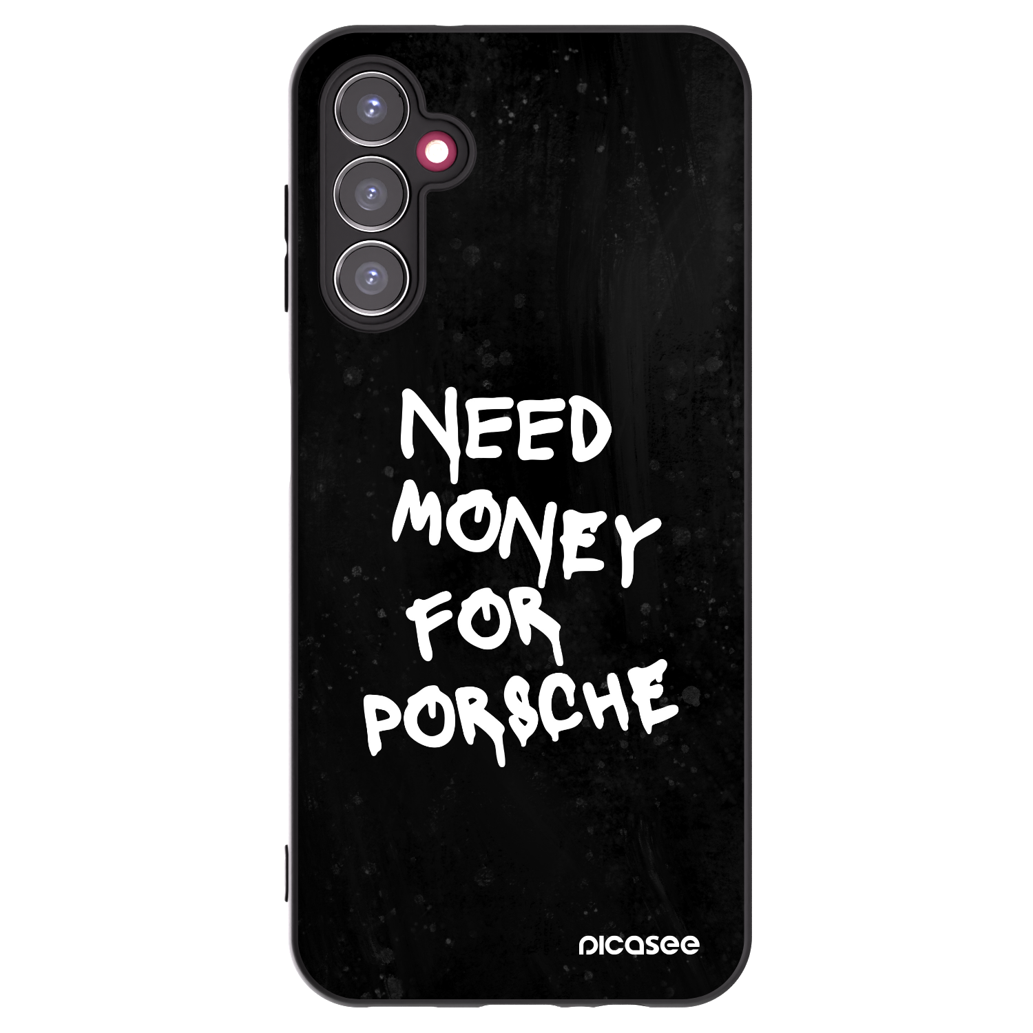Picasee silikonowe czarne etui na Samsung Galaxy A14 4G A145R - Black Dollar
