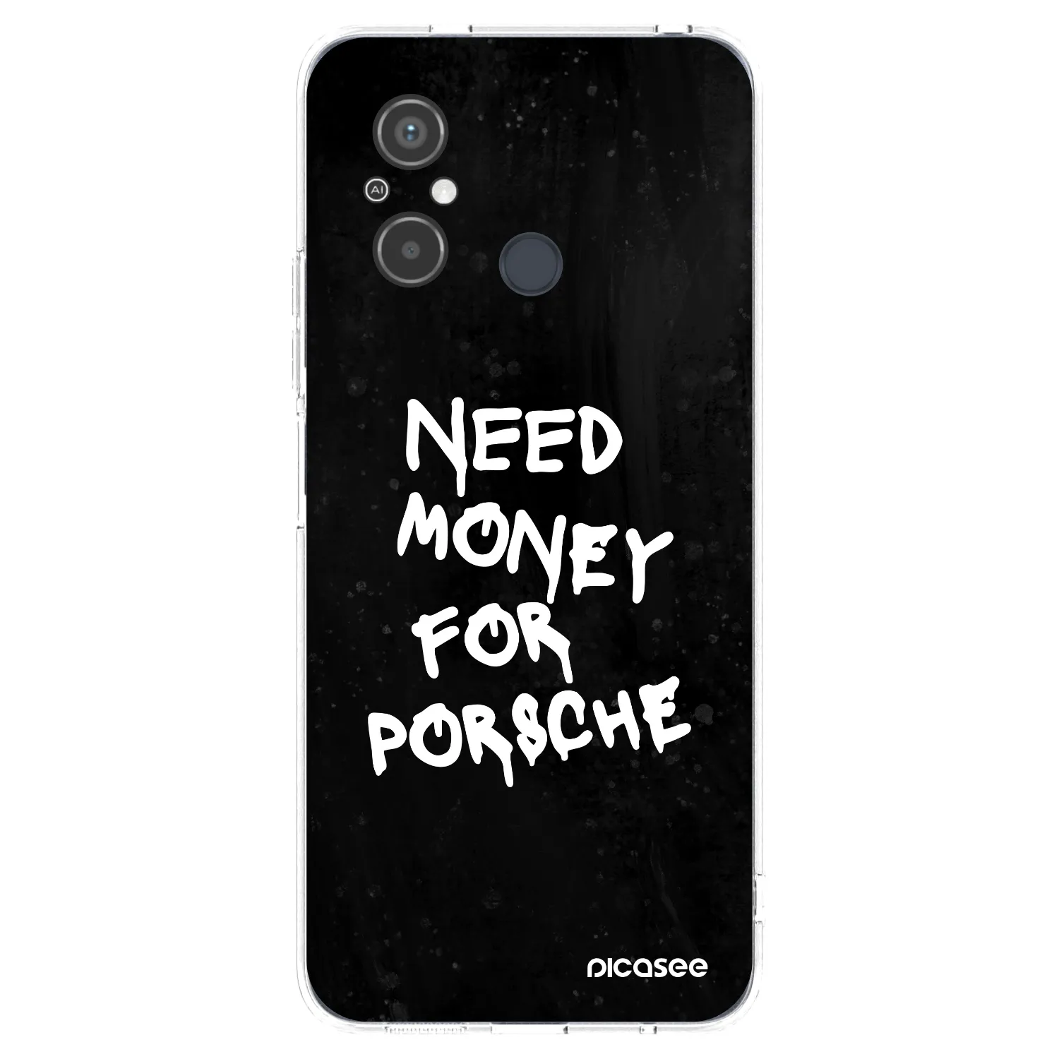 Picasee silikonowe przeźroczyste etui na Xiaomi Redmi 12C - Black Dollar