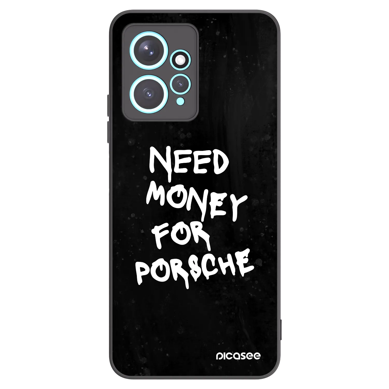 Picasee silikonowe czarne etui na Xiaomi Redmi Note 12 4G - Black Dollar