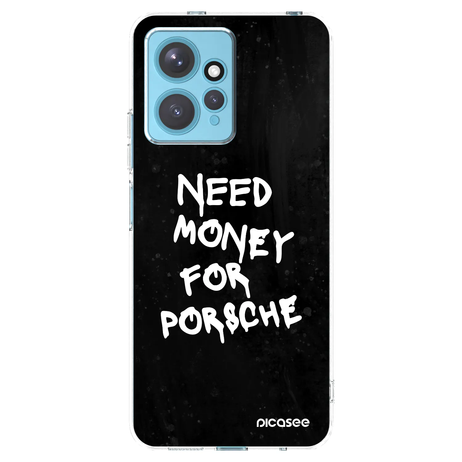 Picasee silikonowe przeźroczyste etui na Xiaomi Redmi Note 12 4G - Black Dollar