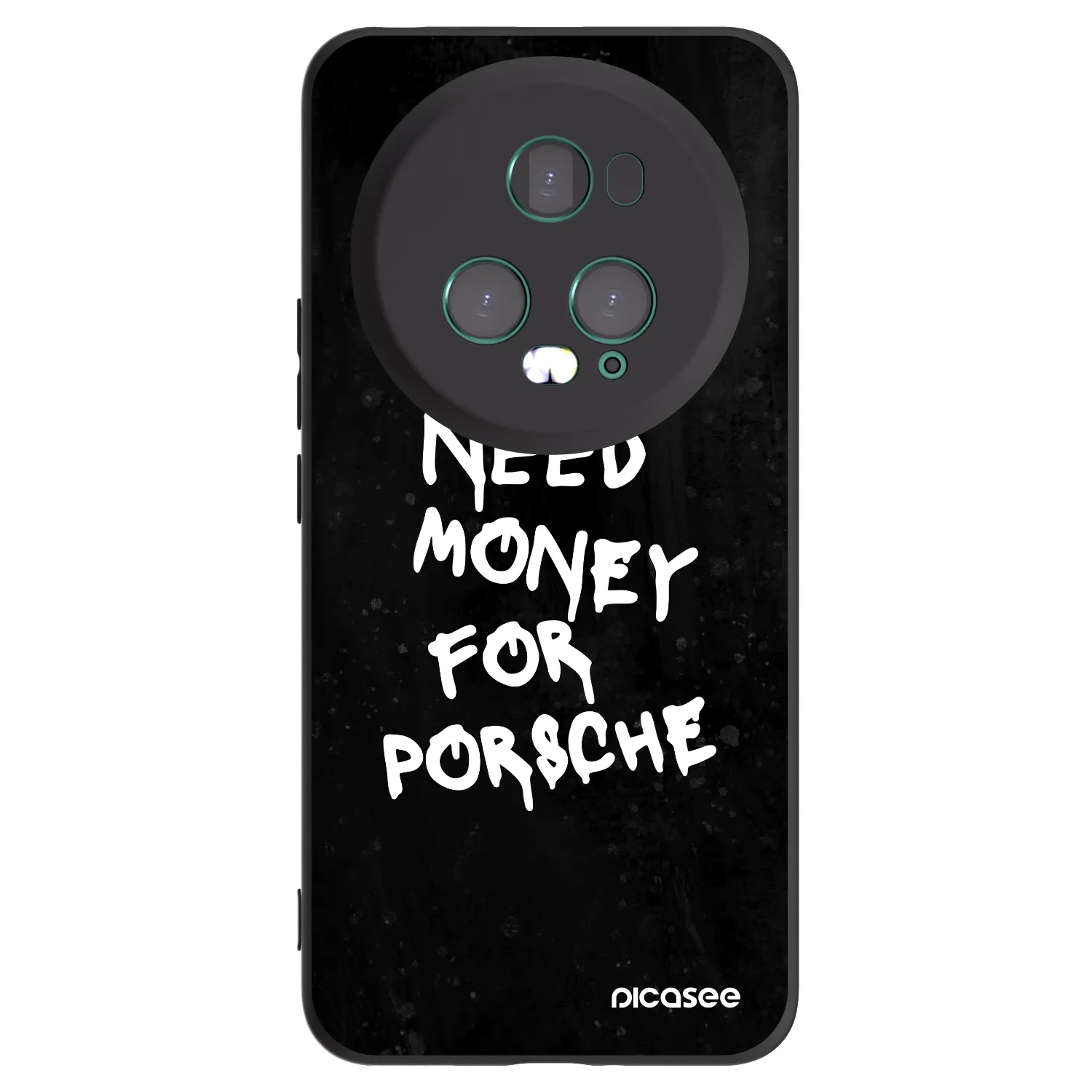 Picasee silikonowe czarne etui na Honor Magic5 Pro - Black Dollar