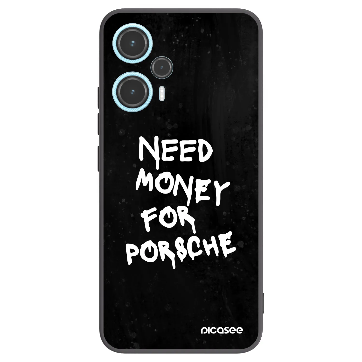 Picasee silikonowe czarne etui na Xiaomi Poco F5 - Black Dollar