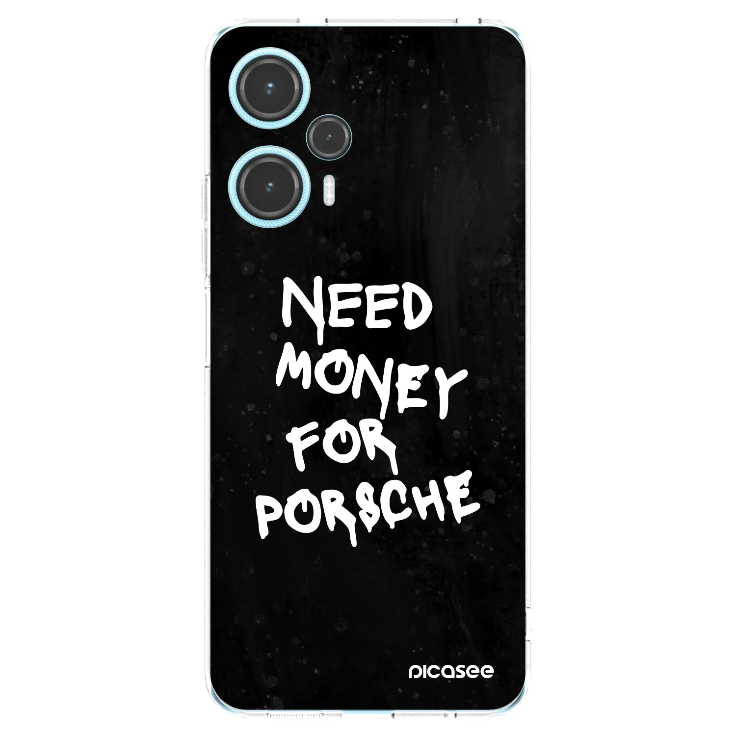 Picasee silikonowe przeźroczyste etui na Xiaomi Poco F5 - Black Dollar